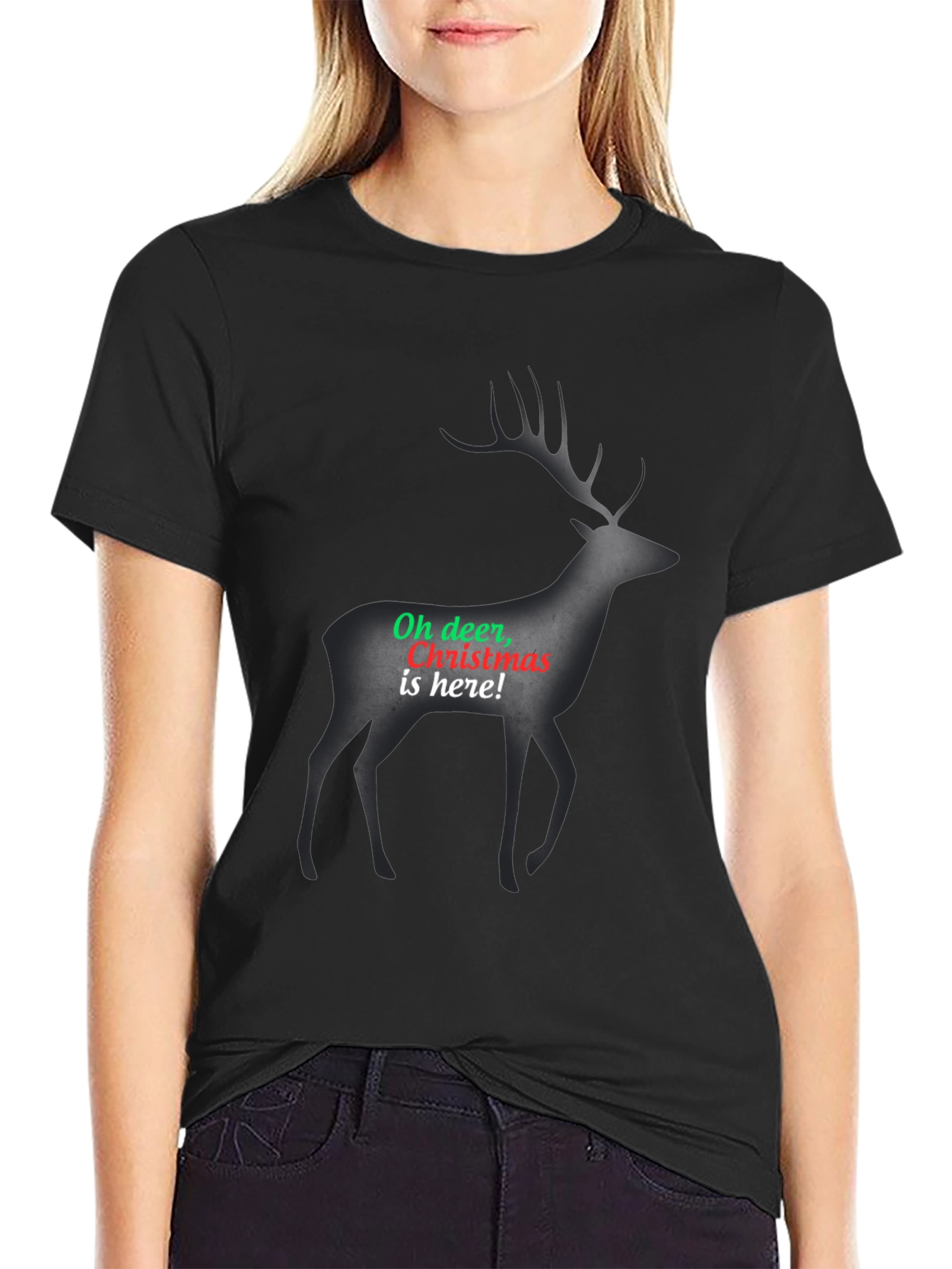 Christmas Deer T-Shirt: Oh Deer Christmas Is Here!