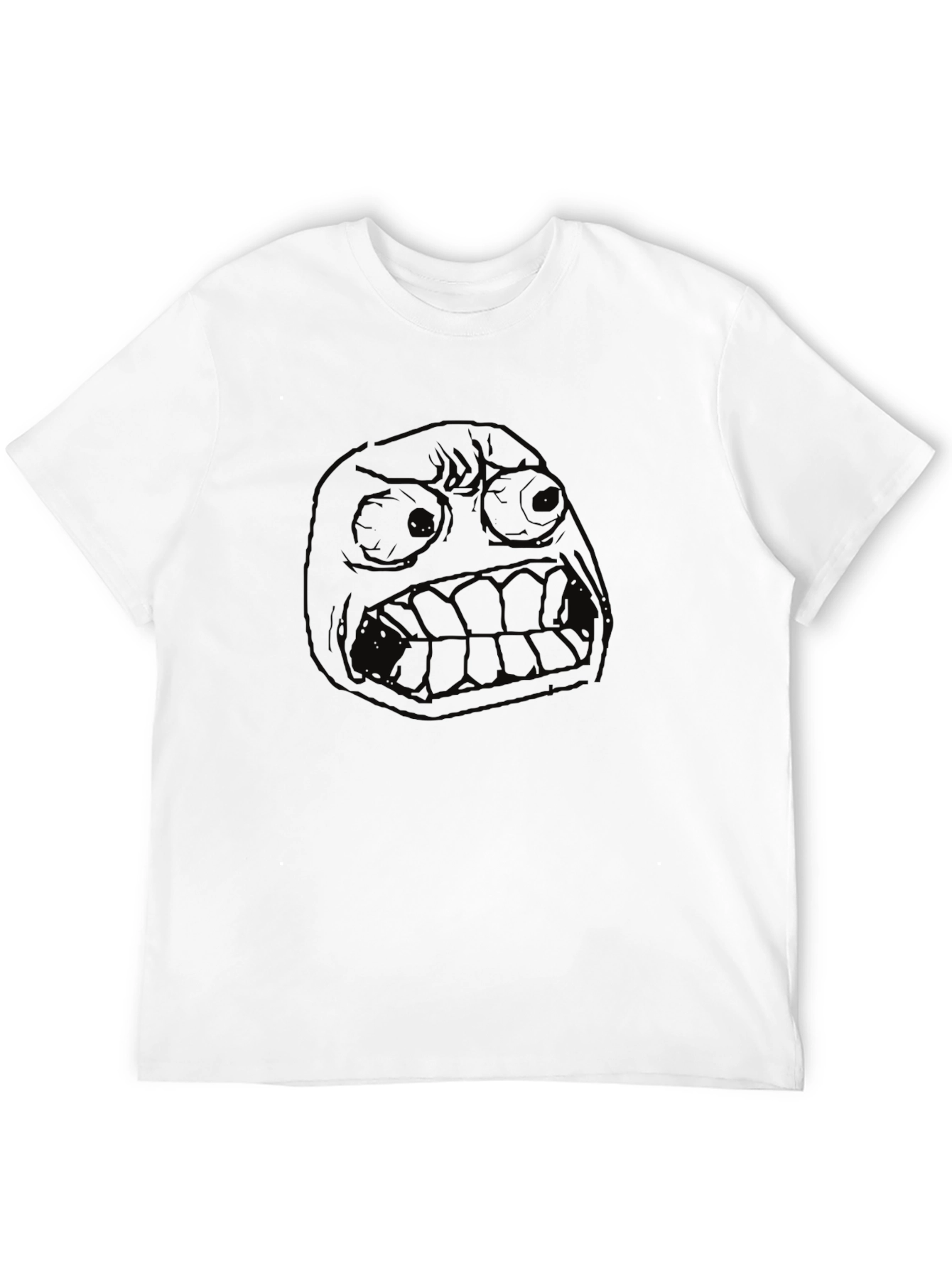 Rage Face Graphic Tee - Black