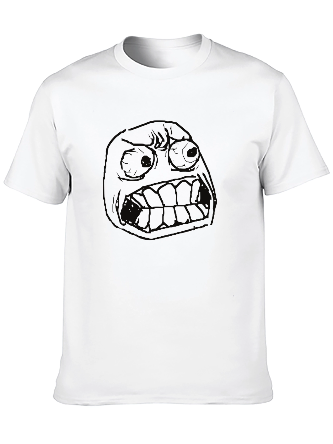 Rage Face Graphic Tee - Black