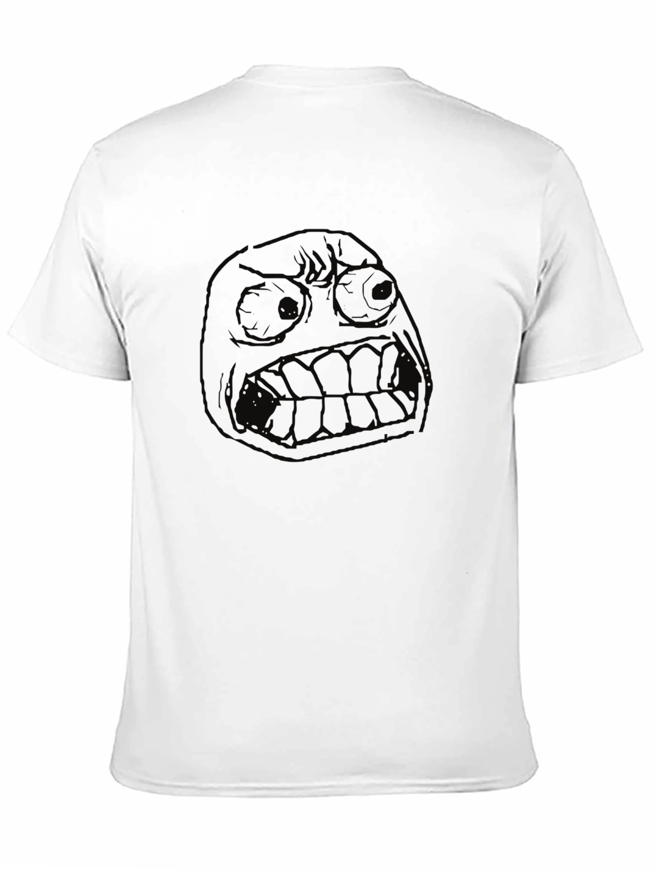 Rage Face Graphic Tee - Black