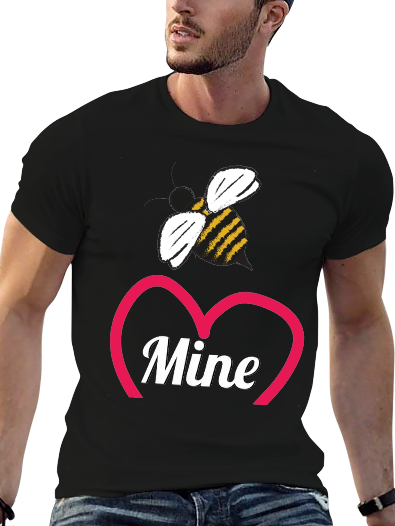 Bee Mine Valentines Day Graphic Tee