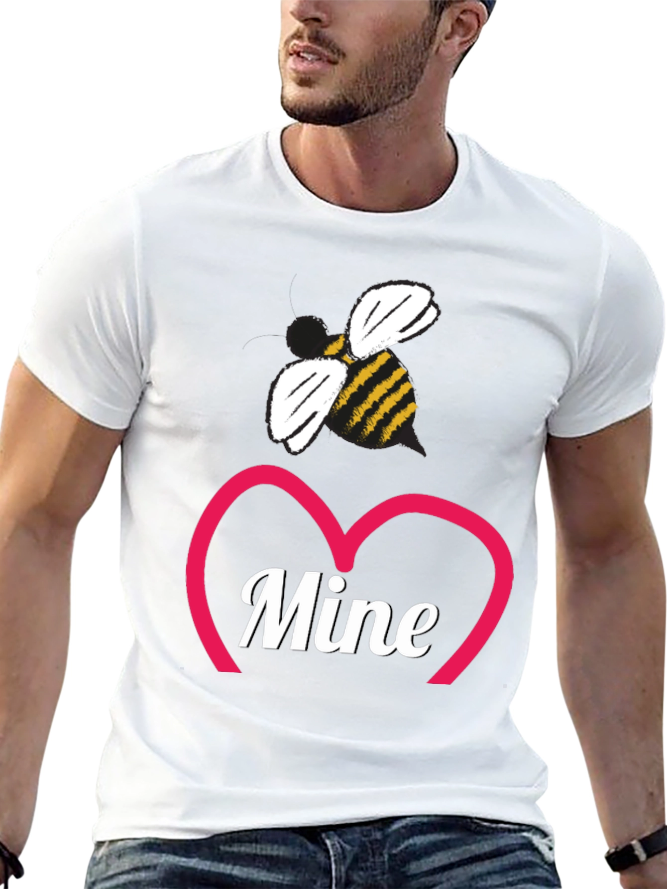 Bee Mine Valentines Day Graphic Tee