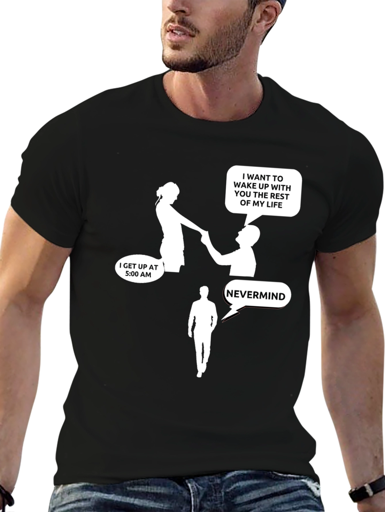 Humorous T-Shirt: Wake Up With You - Nevermind