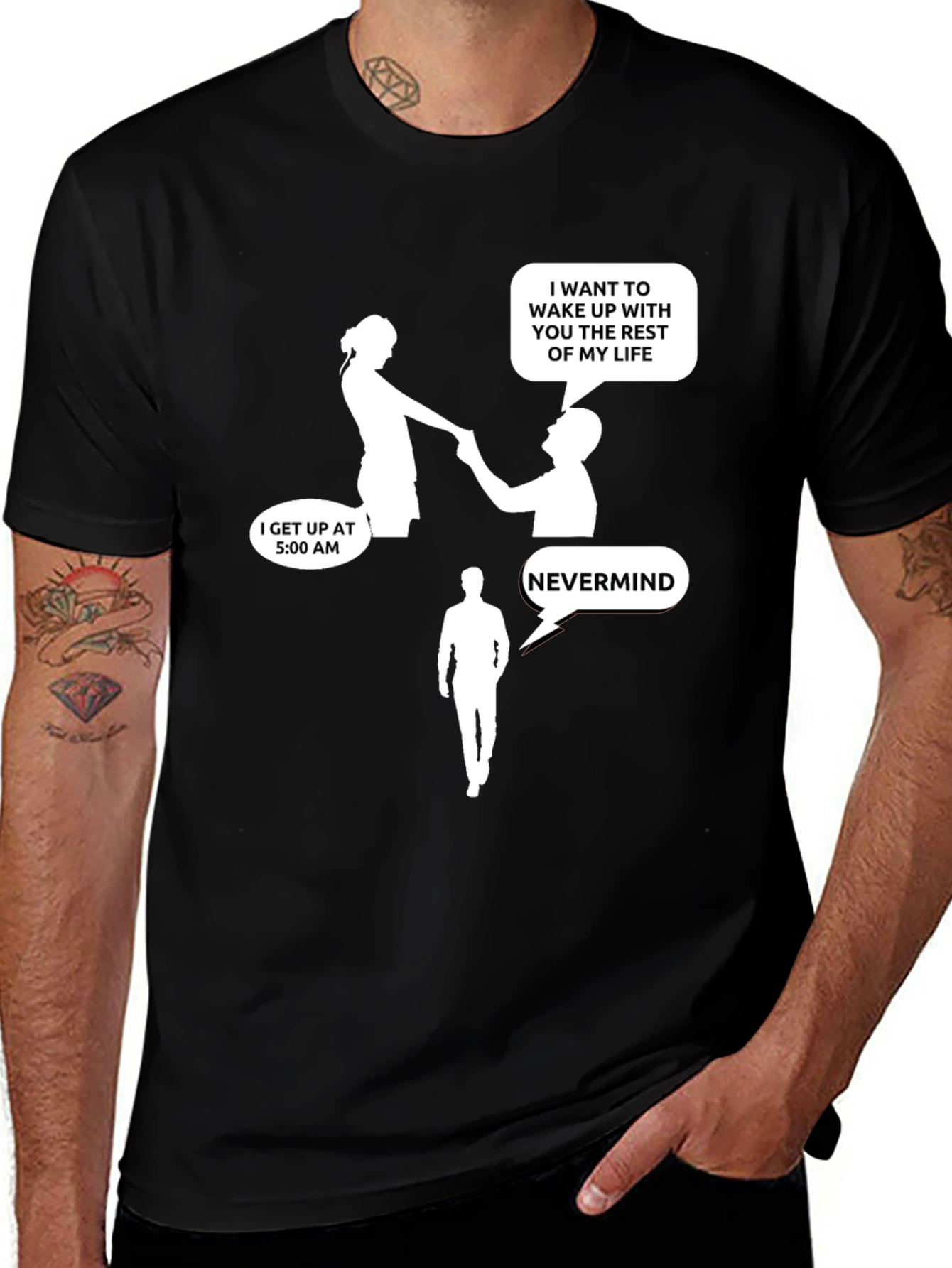Humorous T-Shirt: Wake Up With You - Nevermind