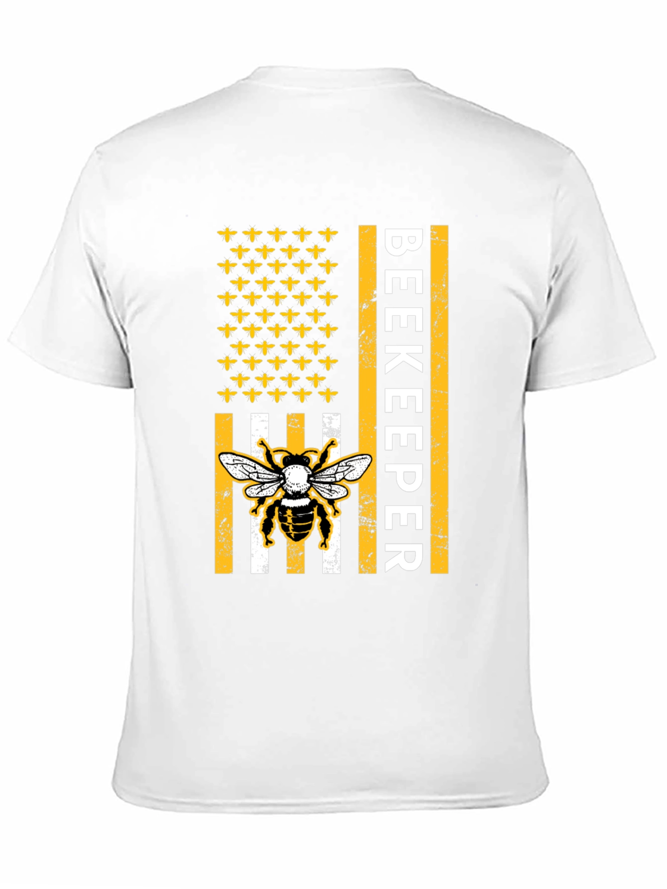 Beekeeper American Flag Bee T-Shirt