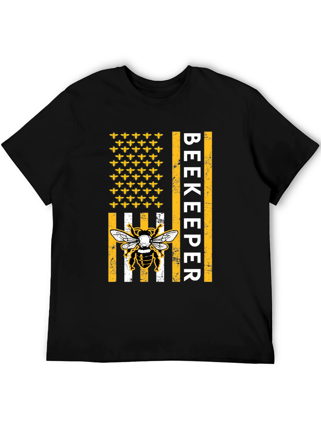 Beekeeper American Flag Bee T-Shirt