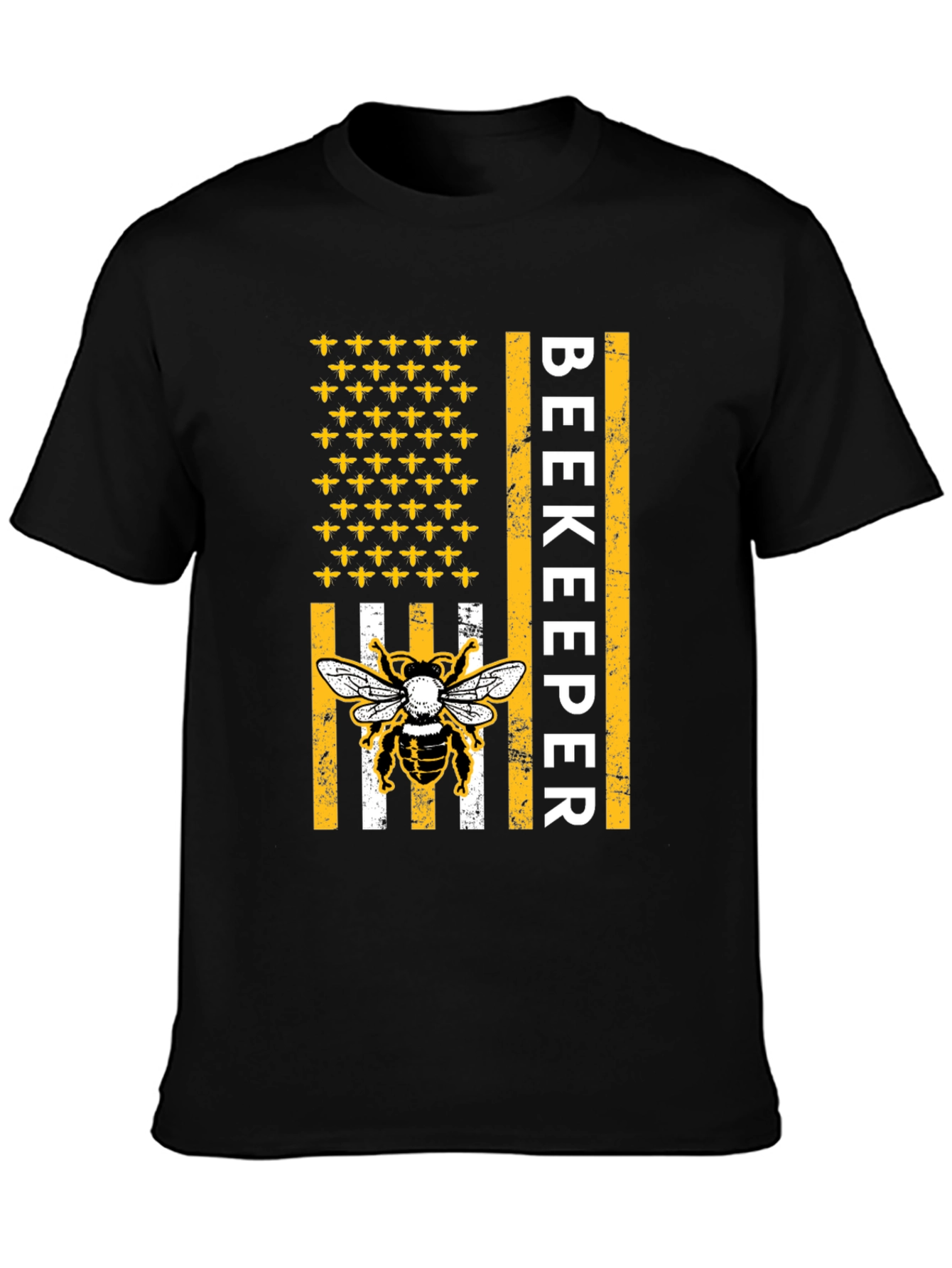 Beekeeper American Flag Bee T-Shirt