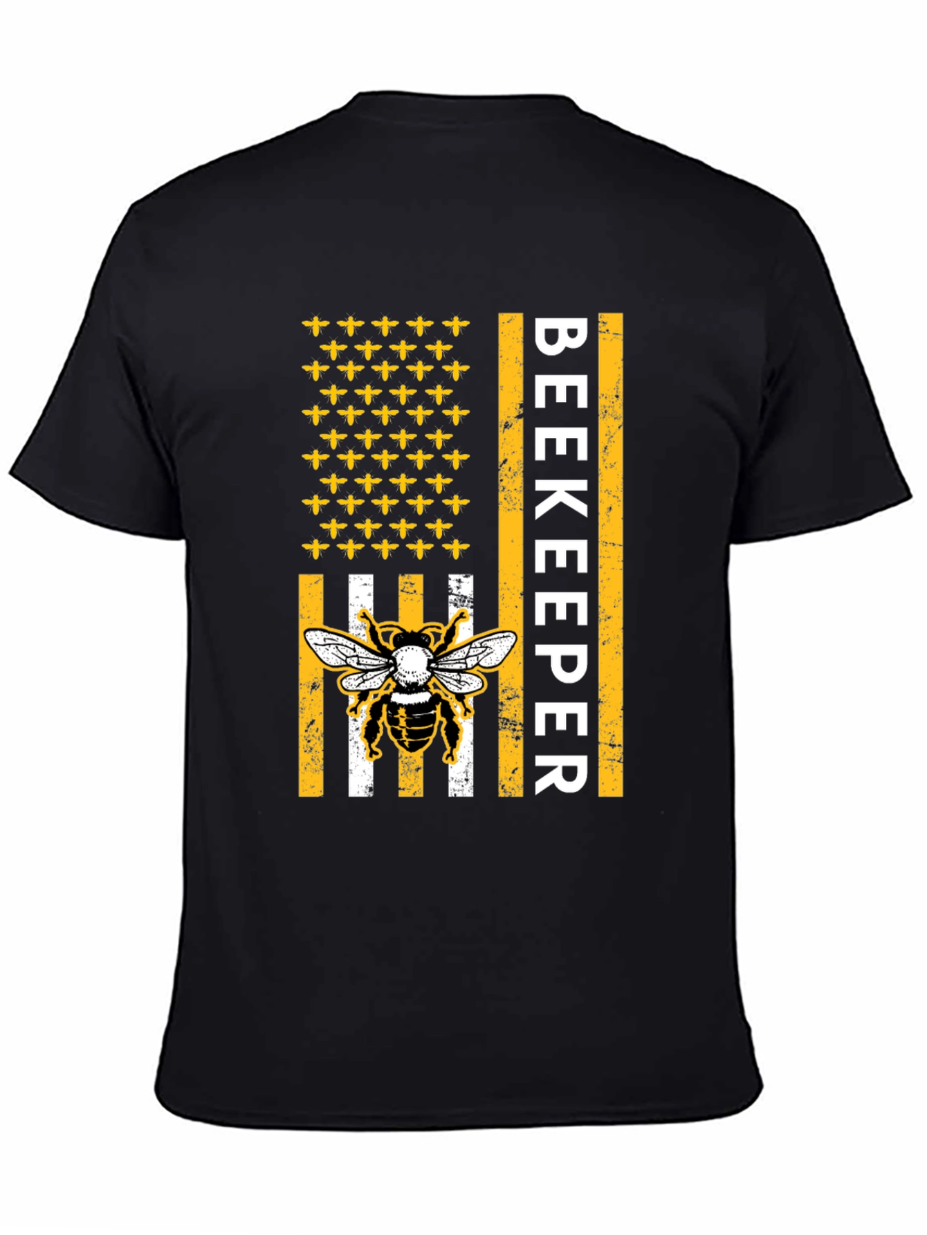 Beekeeper American Flag Bee T-Shirt