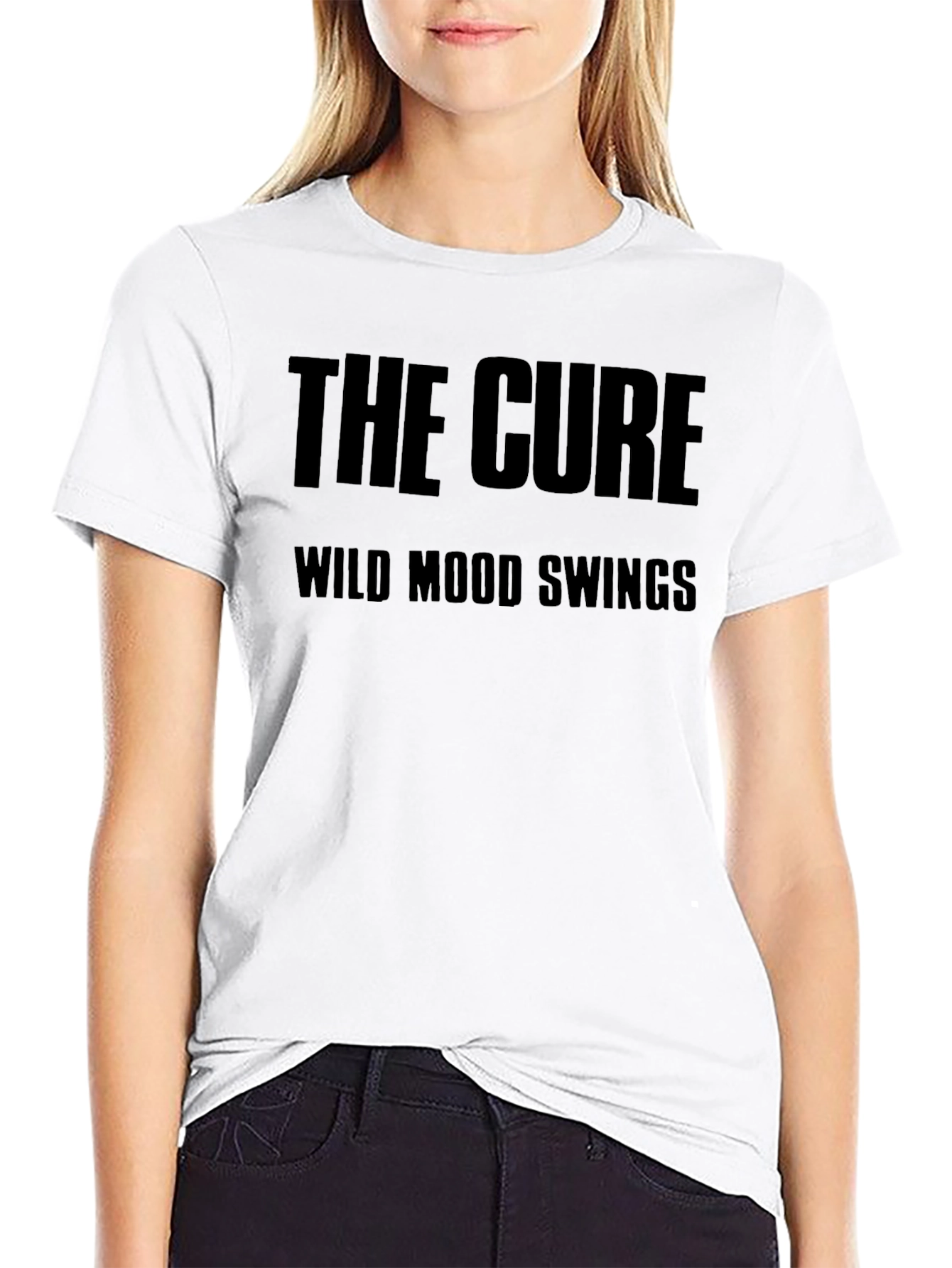 The Cure Wild Mood Swings Black Graphic Tee