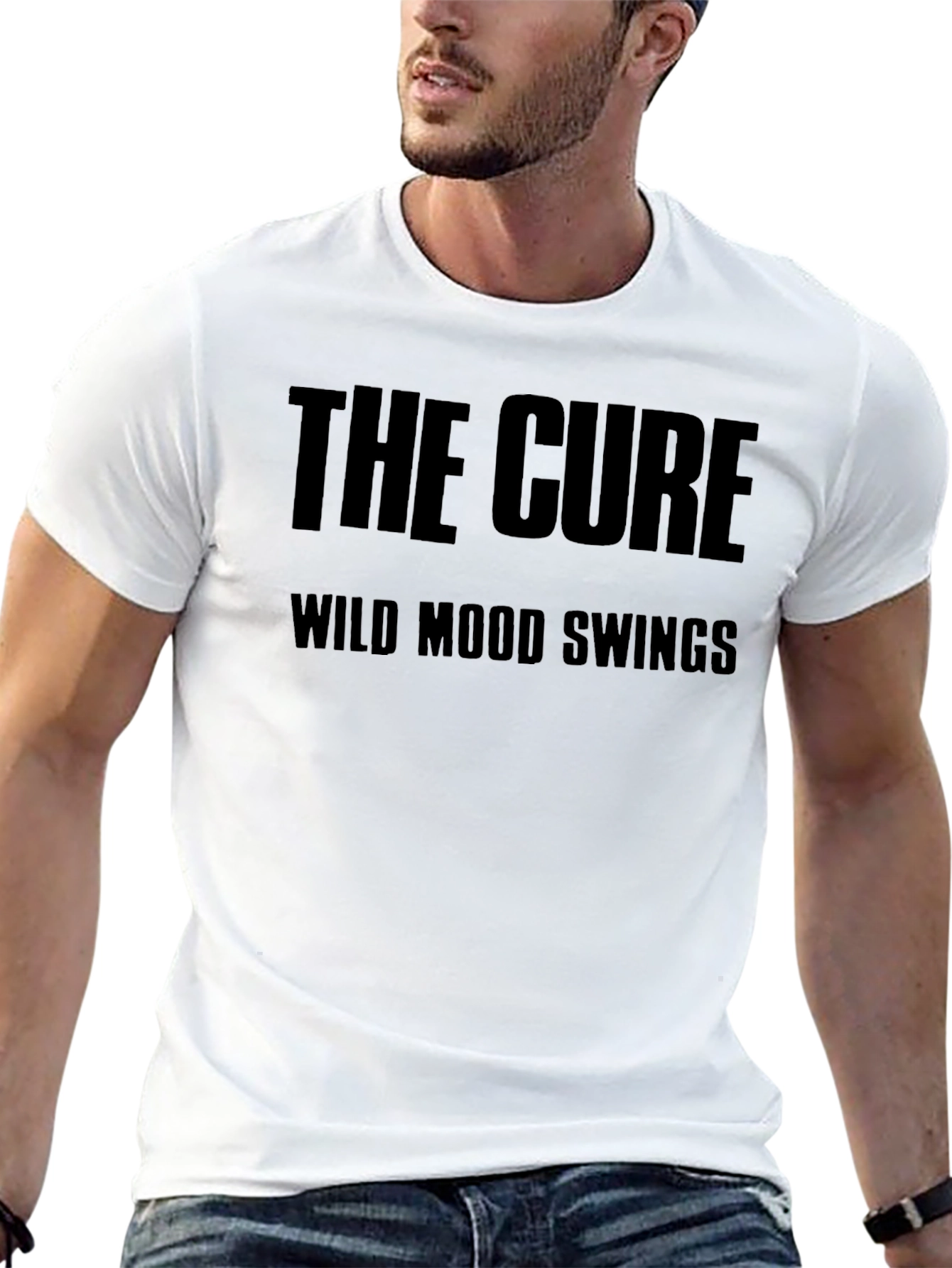 The Cure Wild Mood Swings Black Graphic Tee