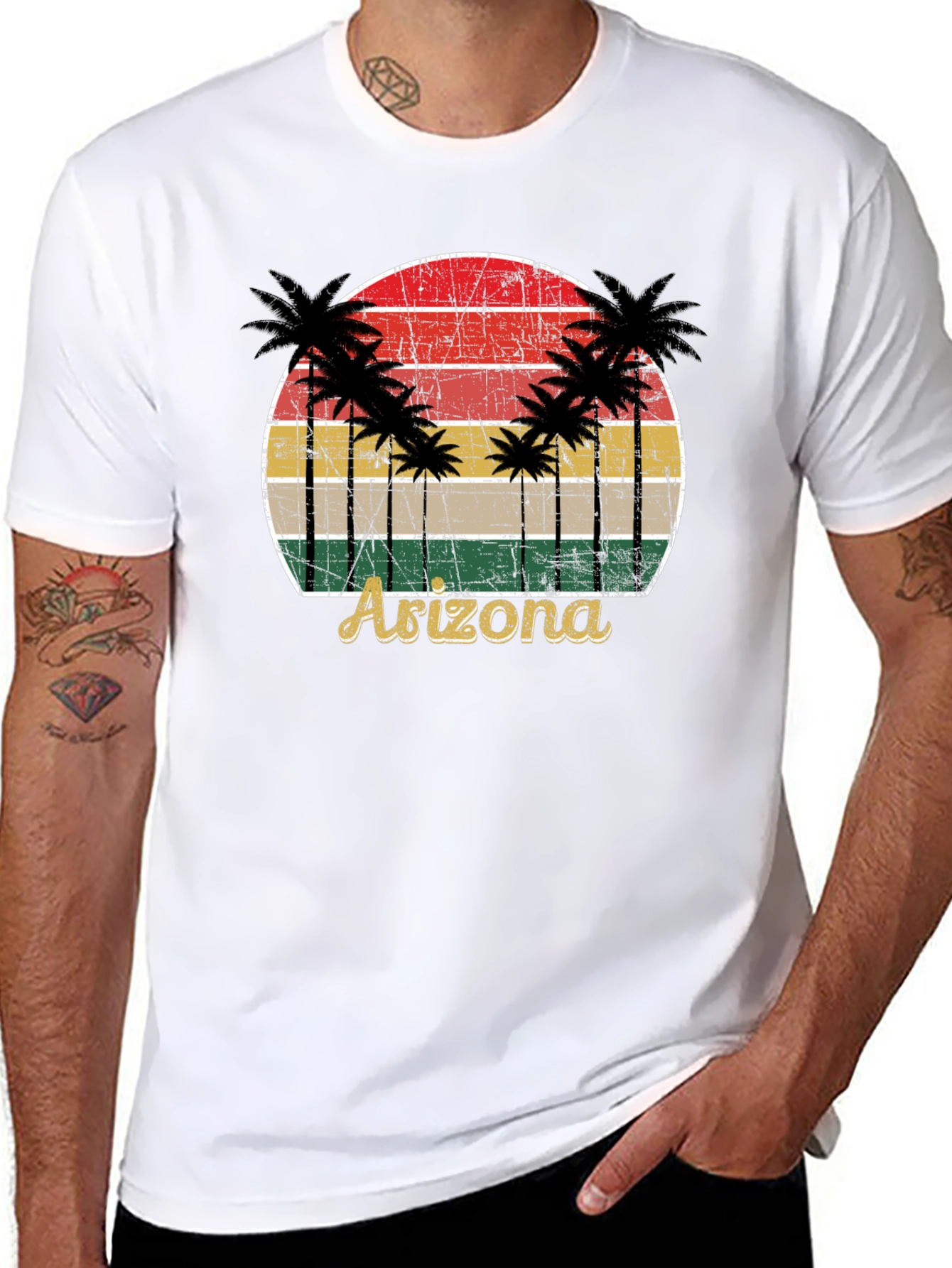 Retro Arizona Palm Tree Graphic Tee