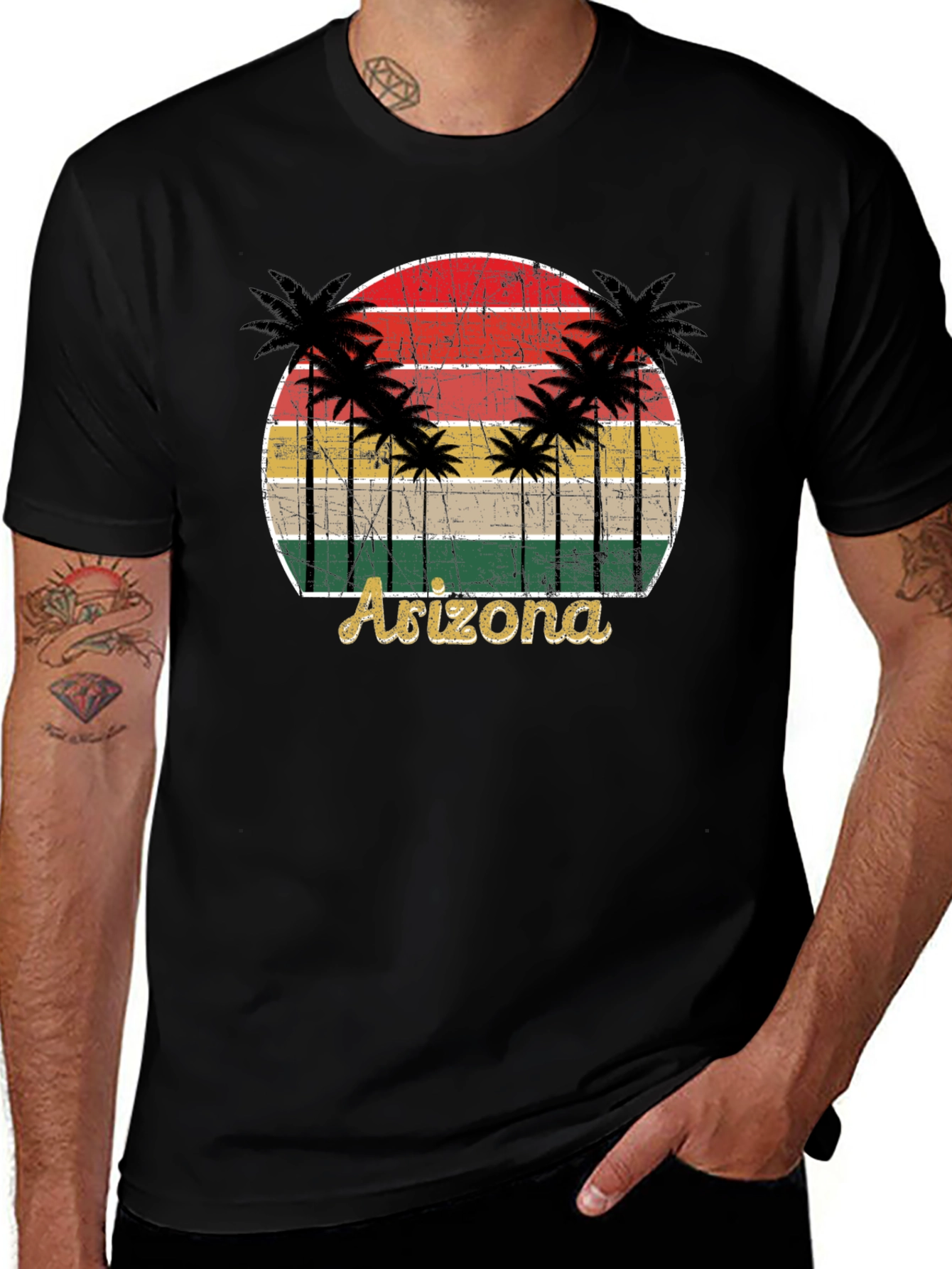Retro Arizona Palm Tree Graphic Tee