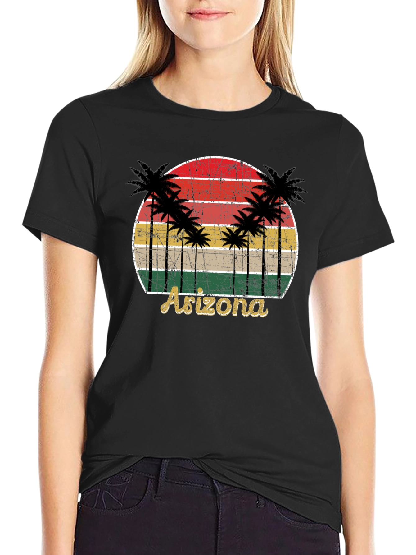 Retro Arizona Palm Tree Graphic Tee