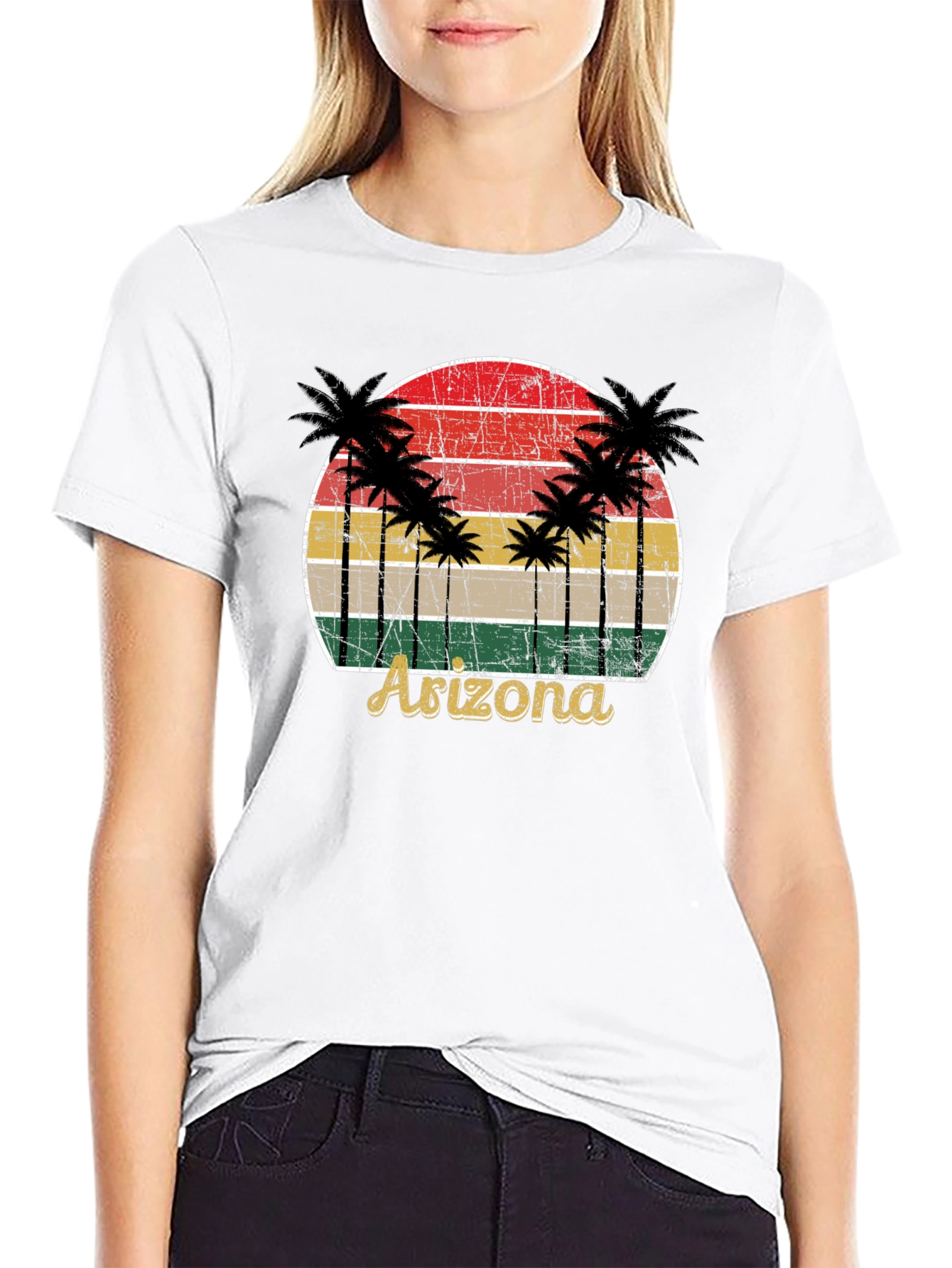 Retro Arizona Palm Tree Graphic Tee