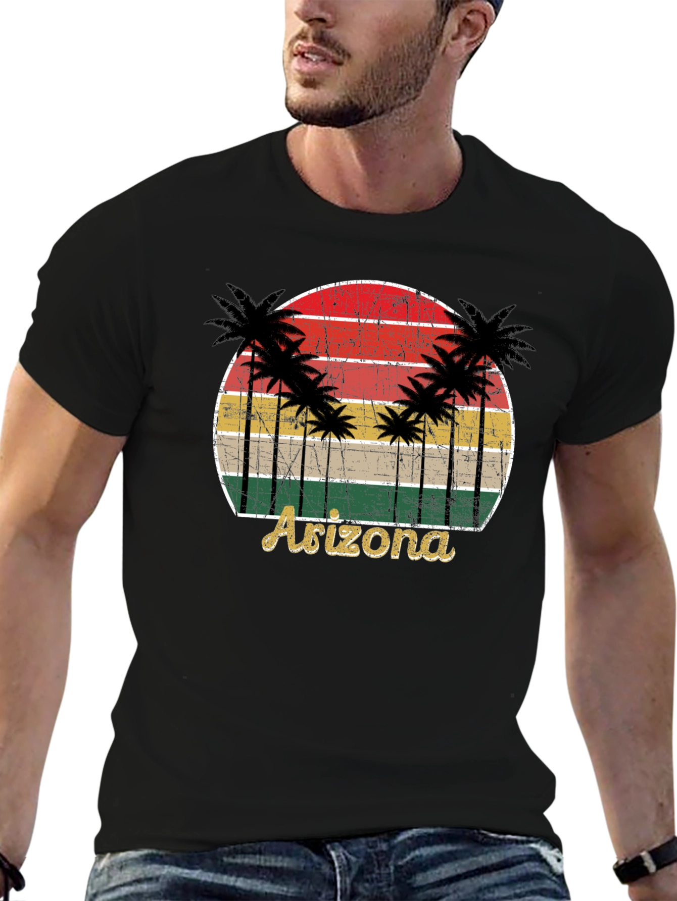Retro Arizona Palm Tree Graphic Tee