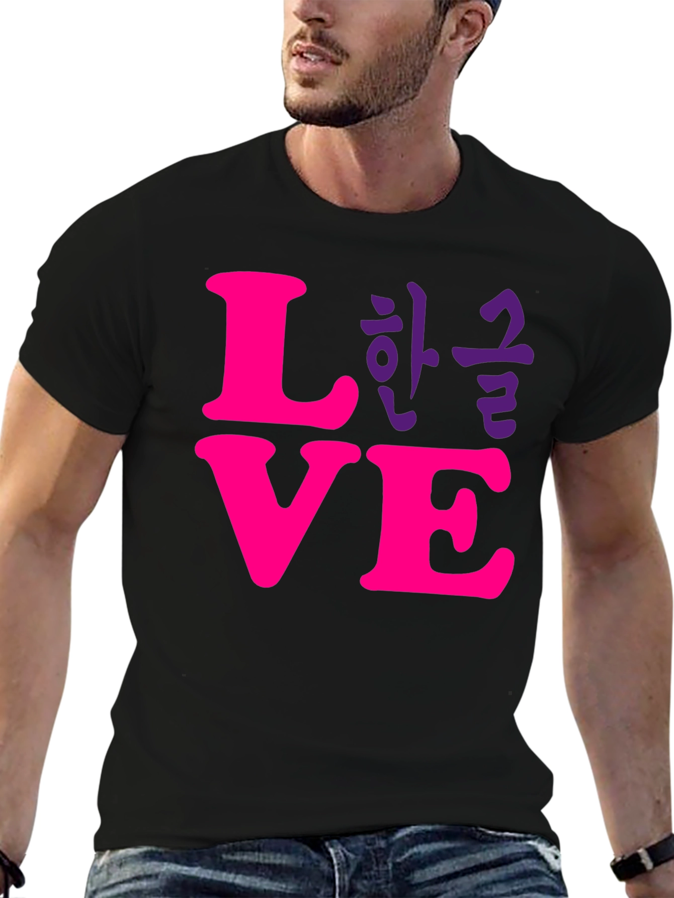 Love Korean T-Shirt - Stylish Graphic Tee