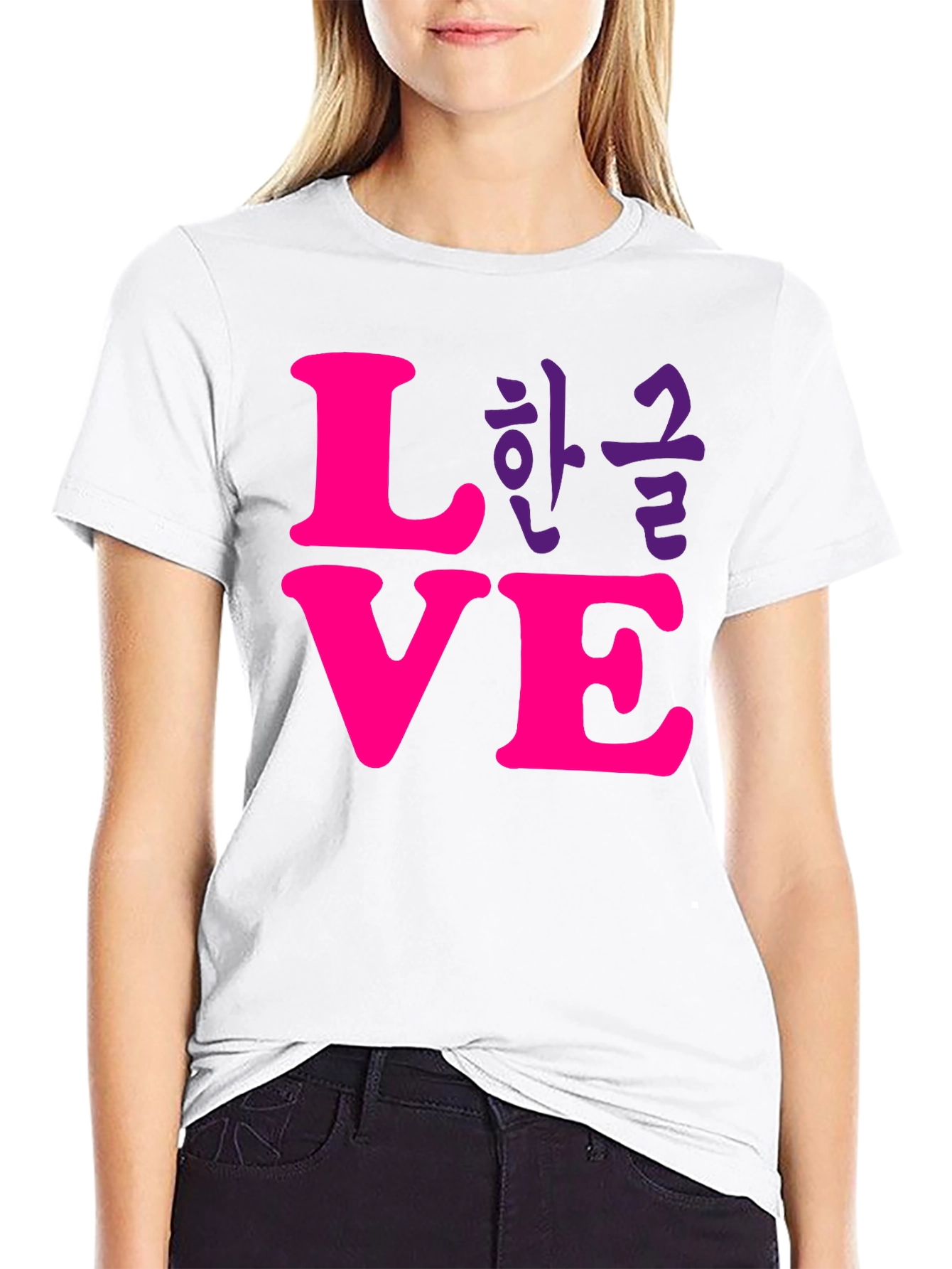 Love Korean T-Shirt - Stylish Graphic Tee
