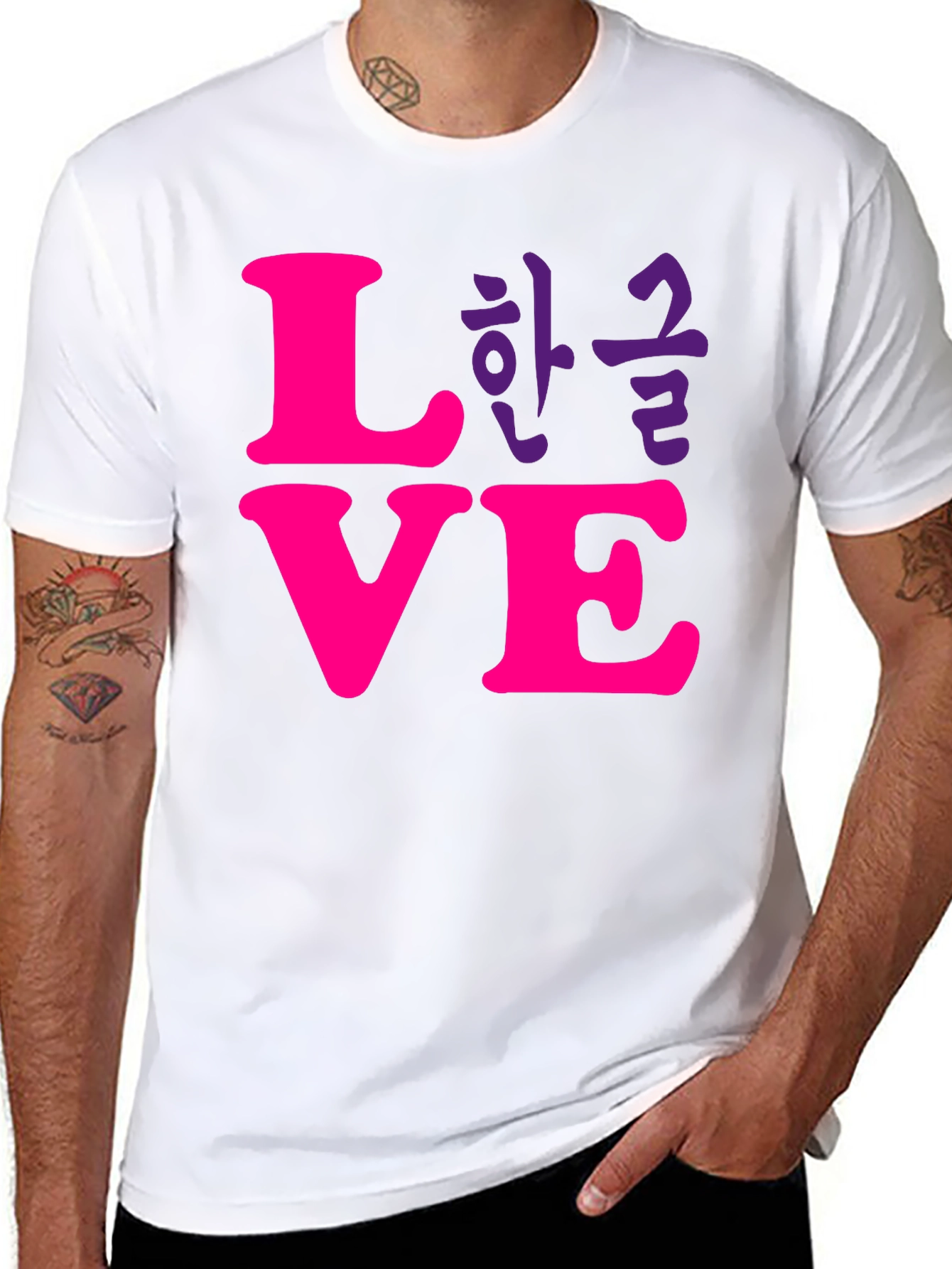 Love Korean T-Shirt - Stylish Graphic Tee