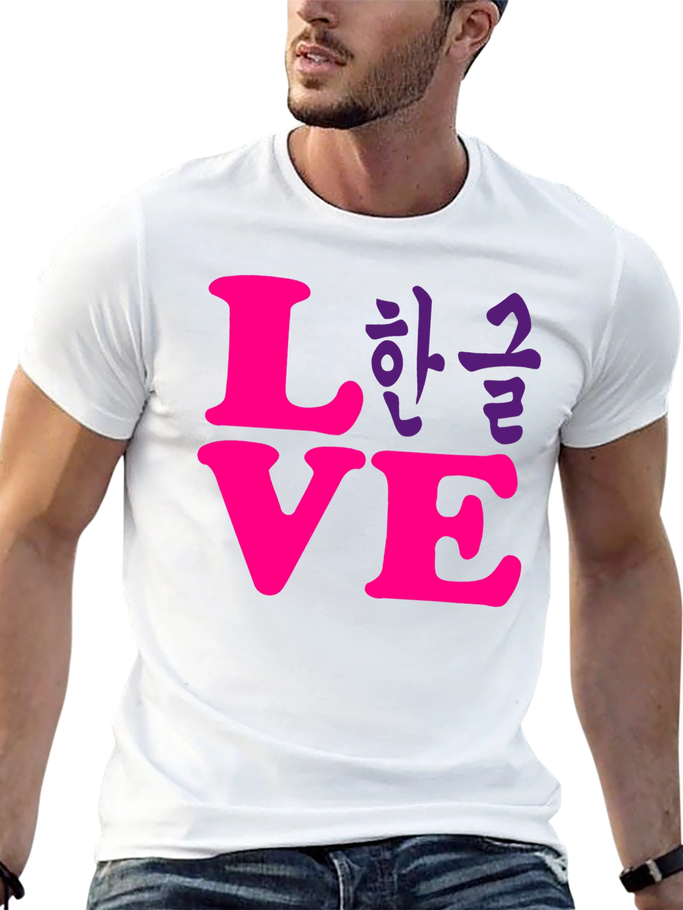 Love Korean T-Shirt - Stylish Graphic Tee