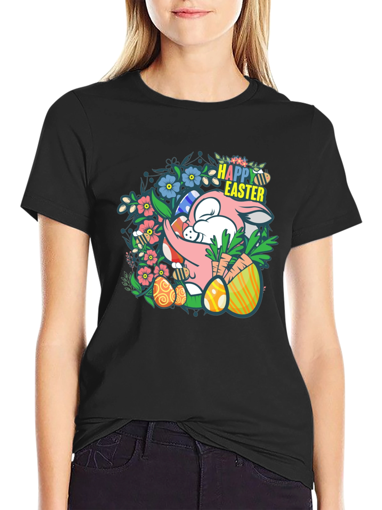 Happy Easter Bunny Graphic T-Shirt