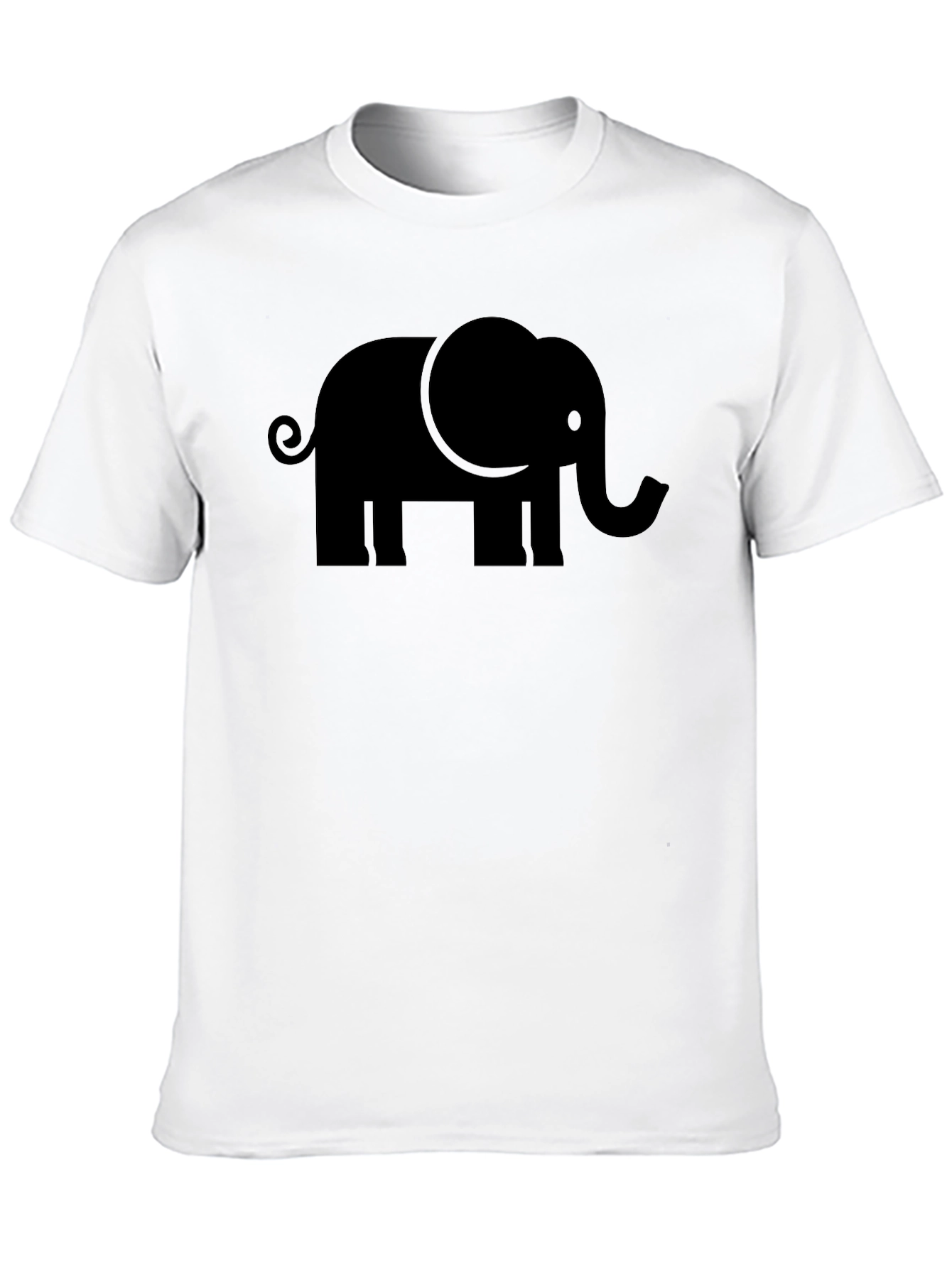 Black Elephant Graphic Tee - Mens Casual Shirt