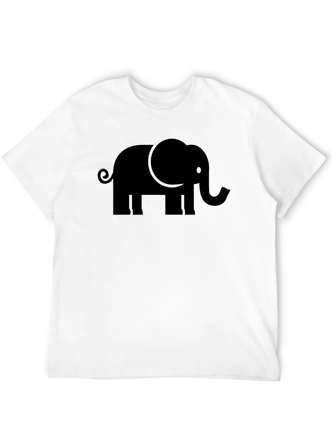 Black Elephant Graphic Tee - Mens Casual Shirt