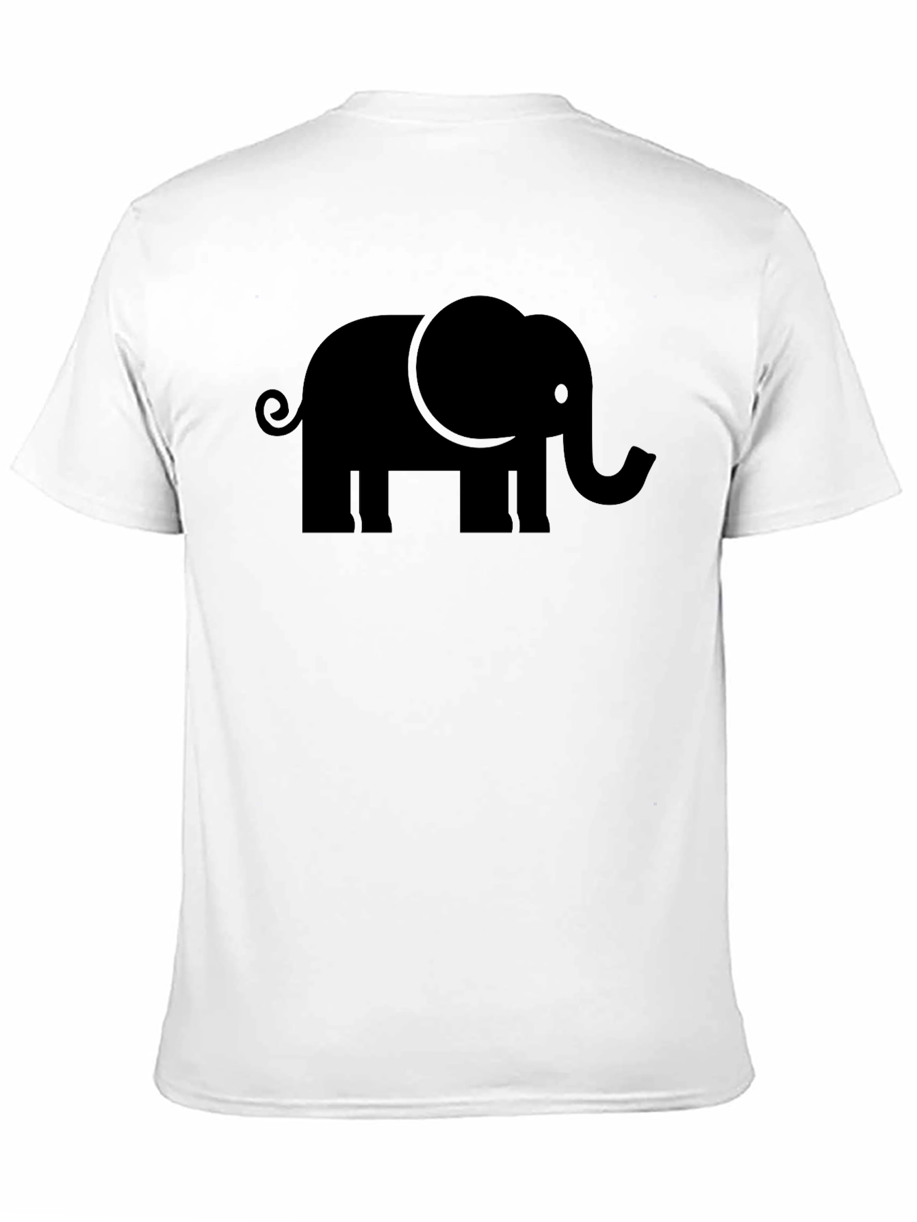 Black Elephant Graphic Tee - Mens Casual Shirt