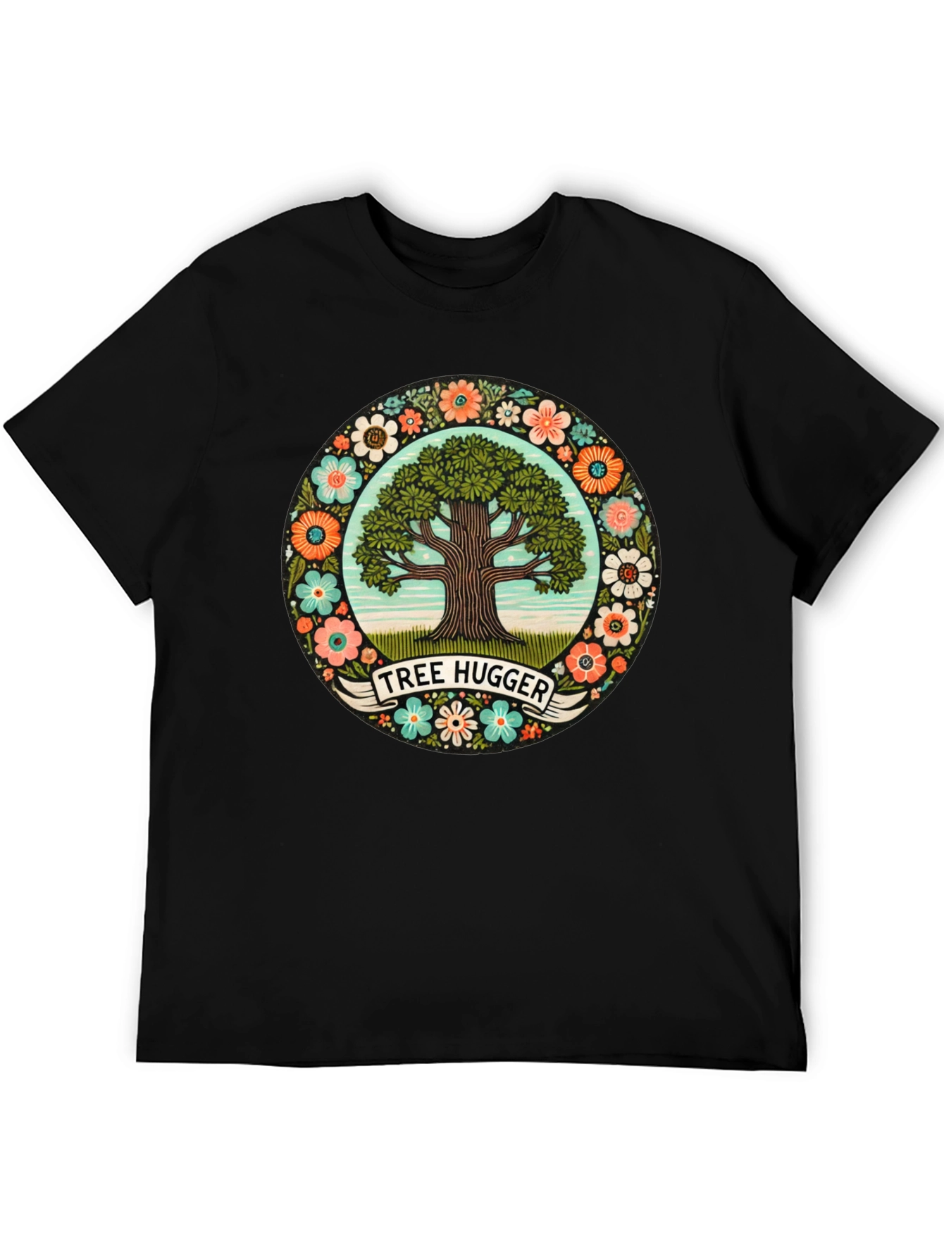 Tree Hugger Graphic Tee - Nature Lover Shirt
