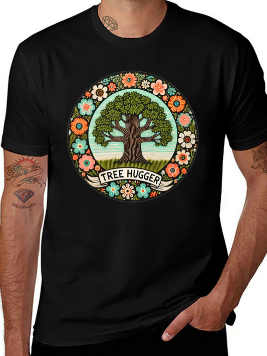 Tree Hugger Graphic Tee - Nature Lover Shirt