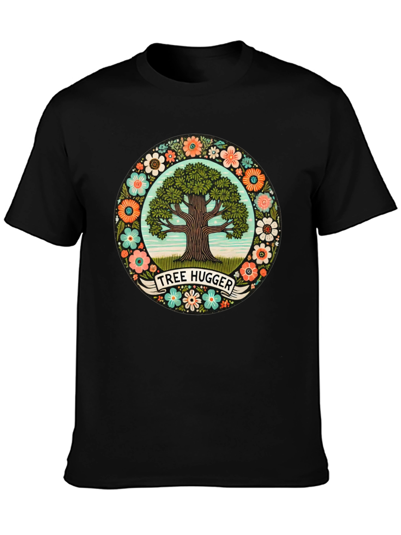 Tree Hugger Graphic Tee - Nature Lover Shirt