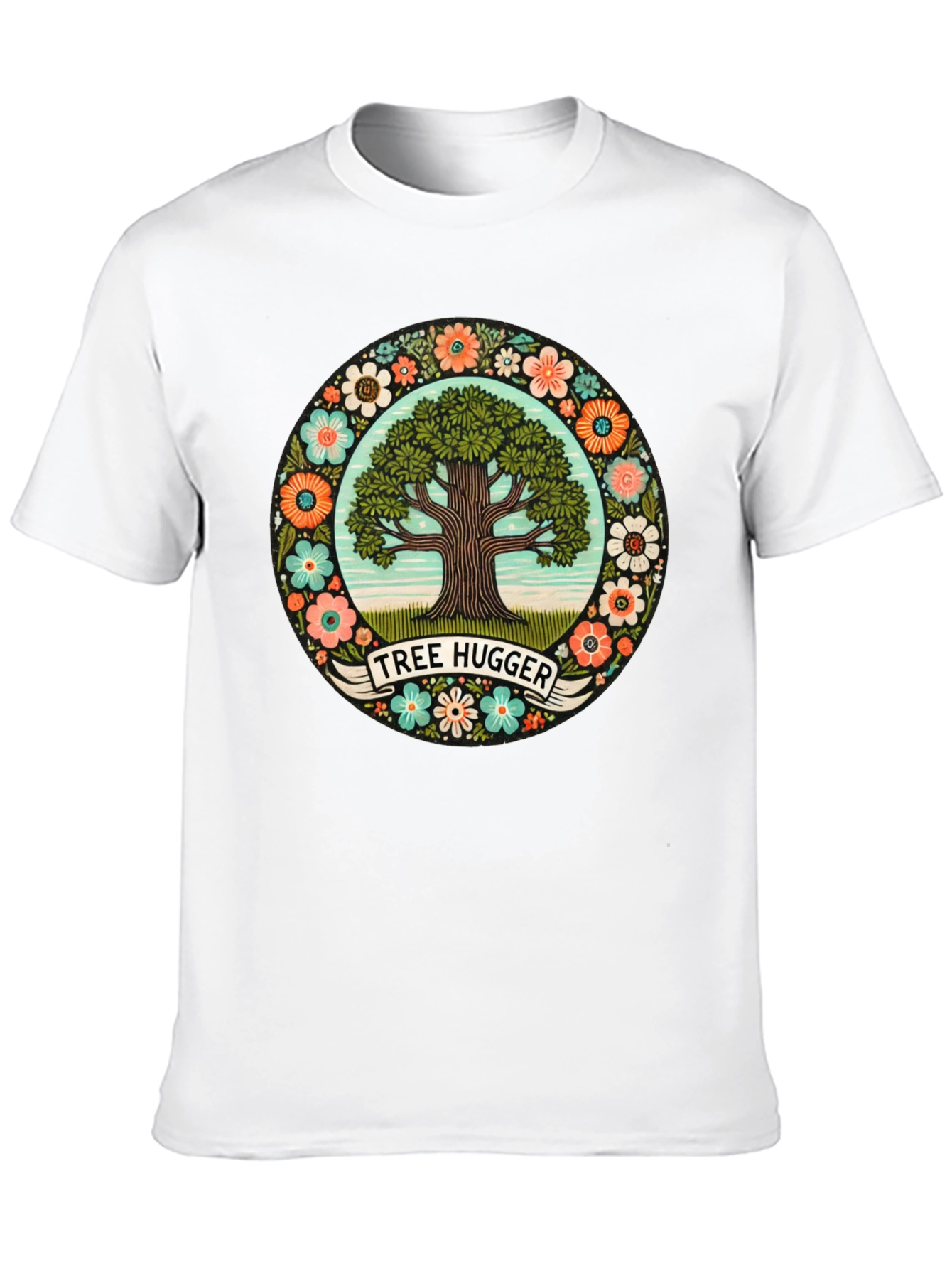Tree Hugger Graphic Tee - Nature Lover Shirt