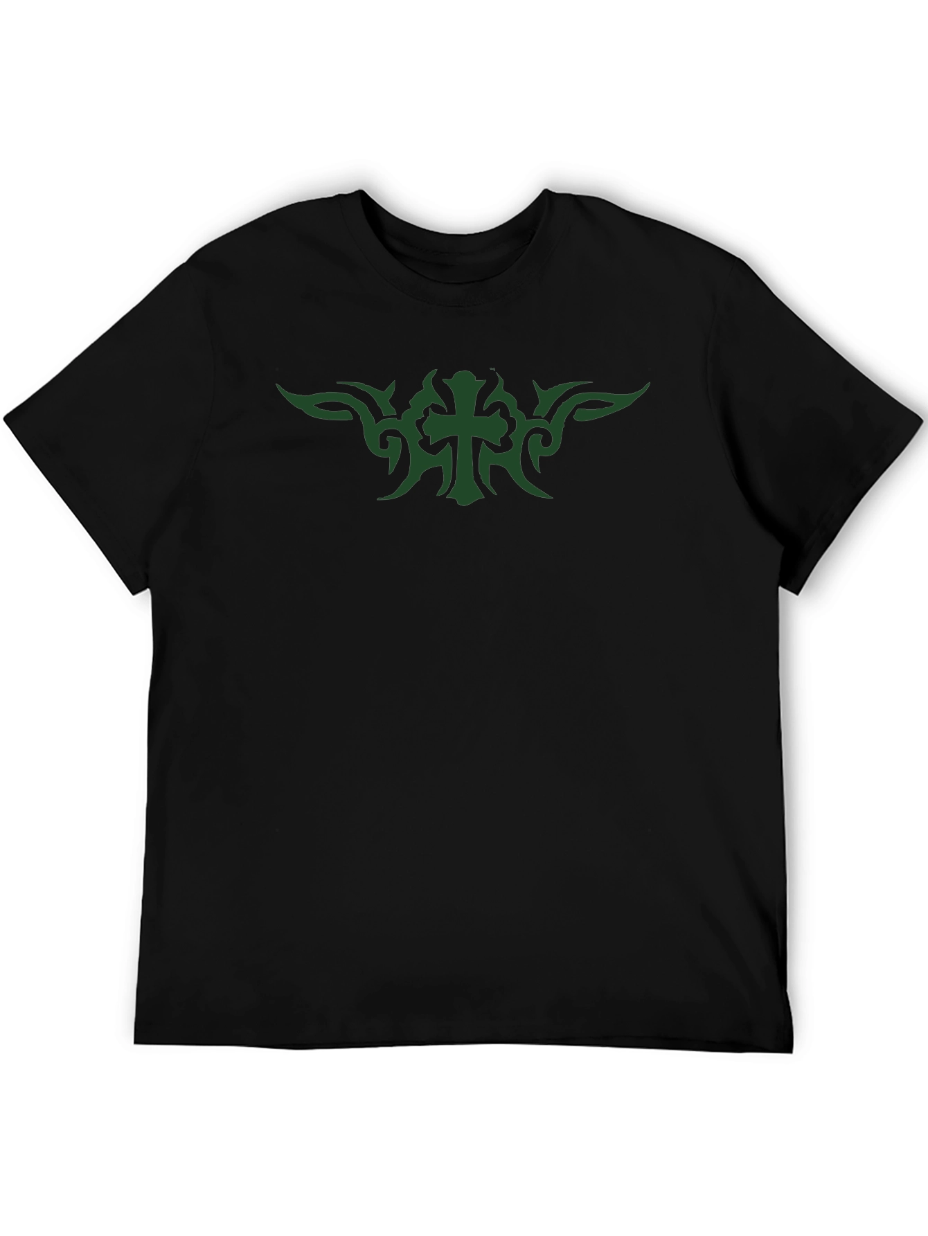 Tribal Cross Graphic Tee - Modern & Edgy