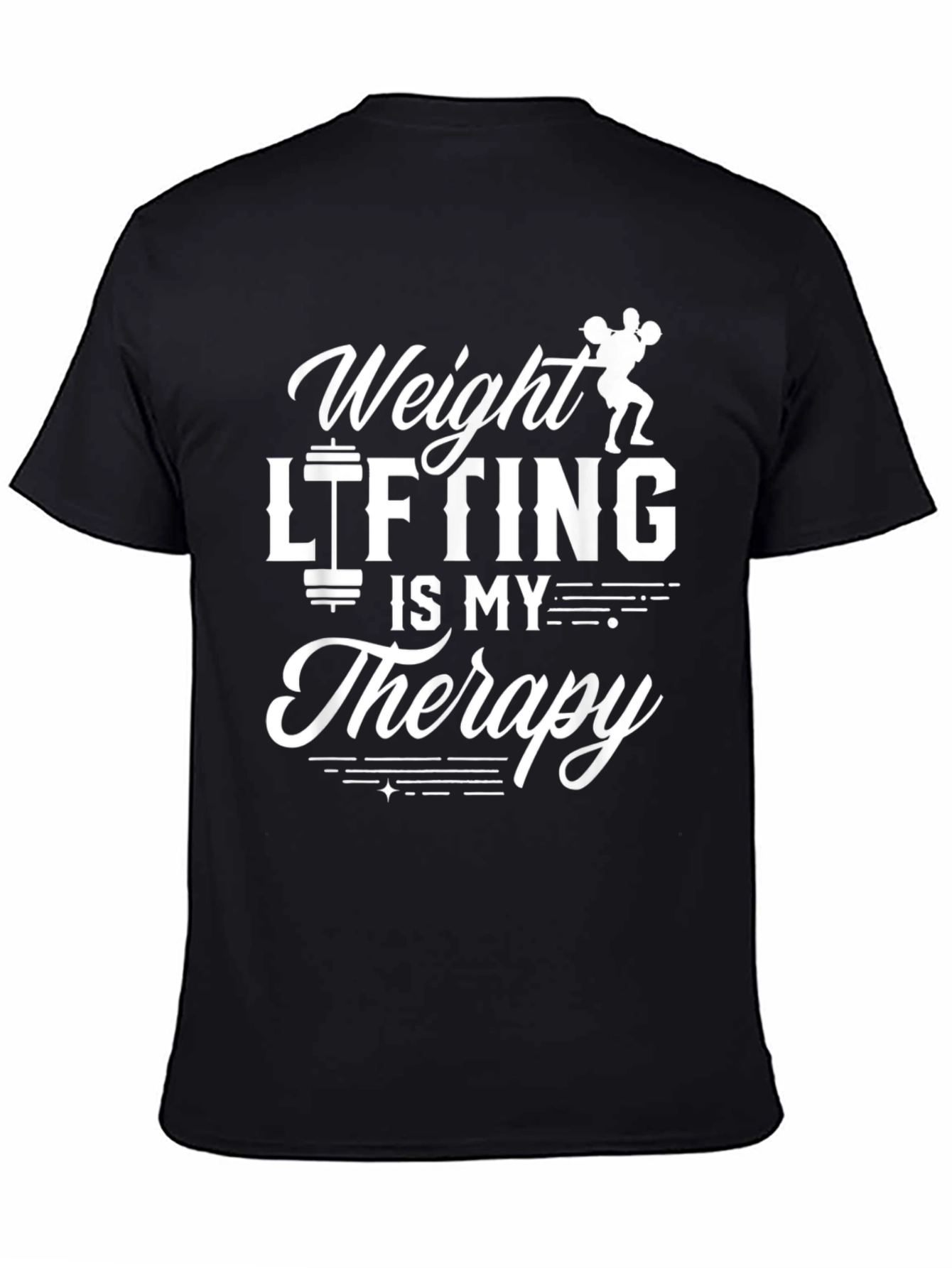 Weight Lifting is My Therapy Graphic T-Shirt