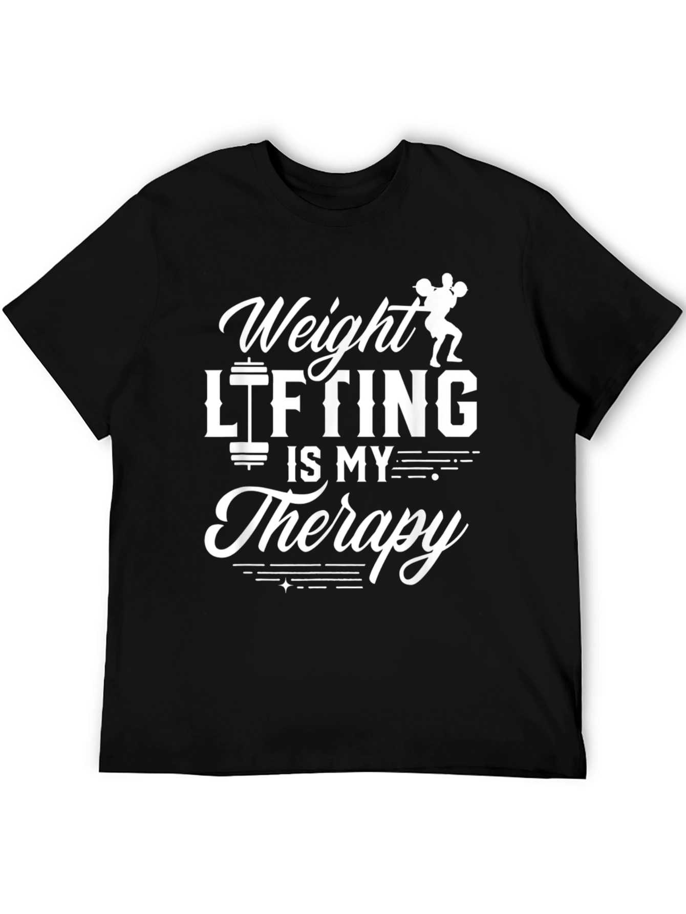 Weight Lifting is My Therapy Graphic T-Shirt