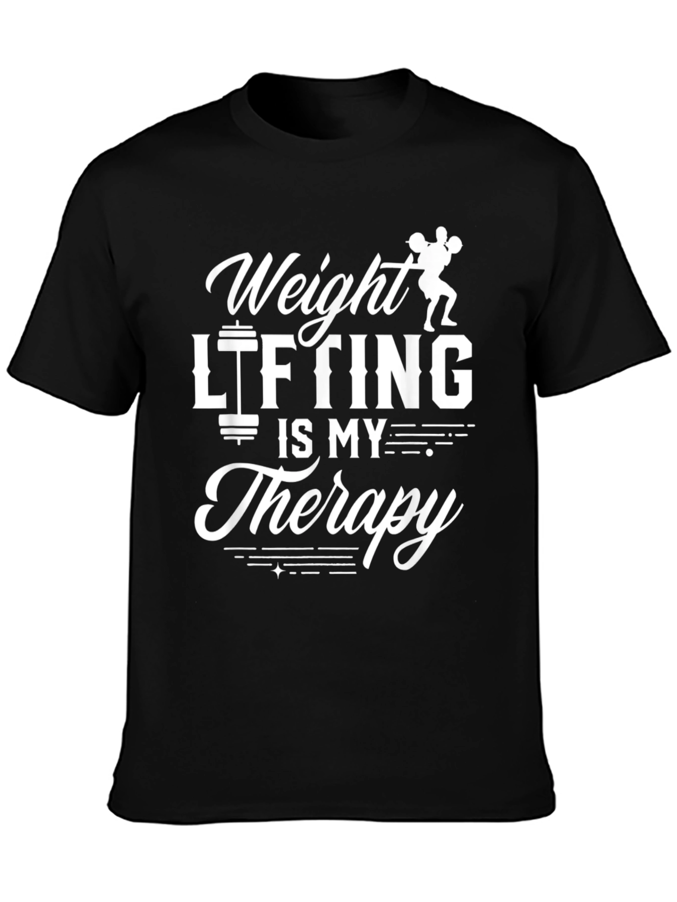 Weight Lifting is My Therapy Graphic T-Shirt