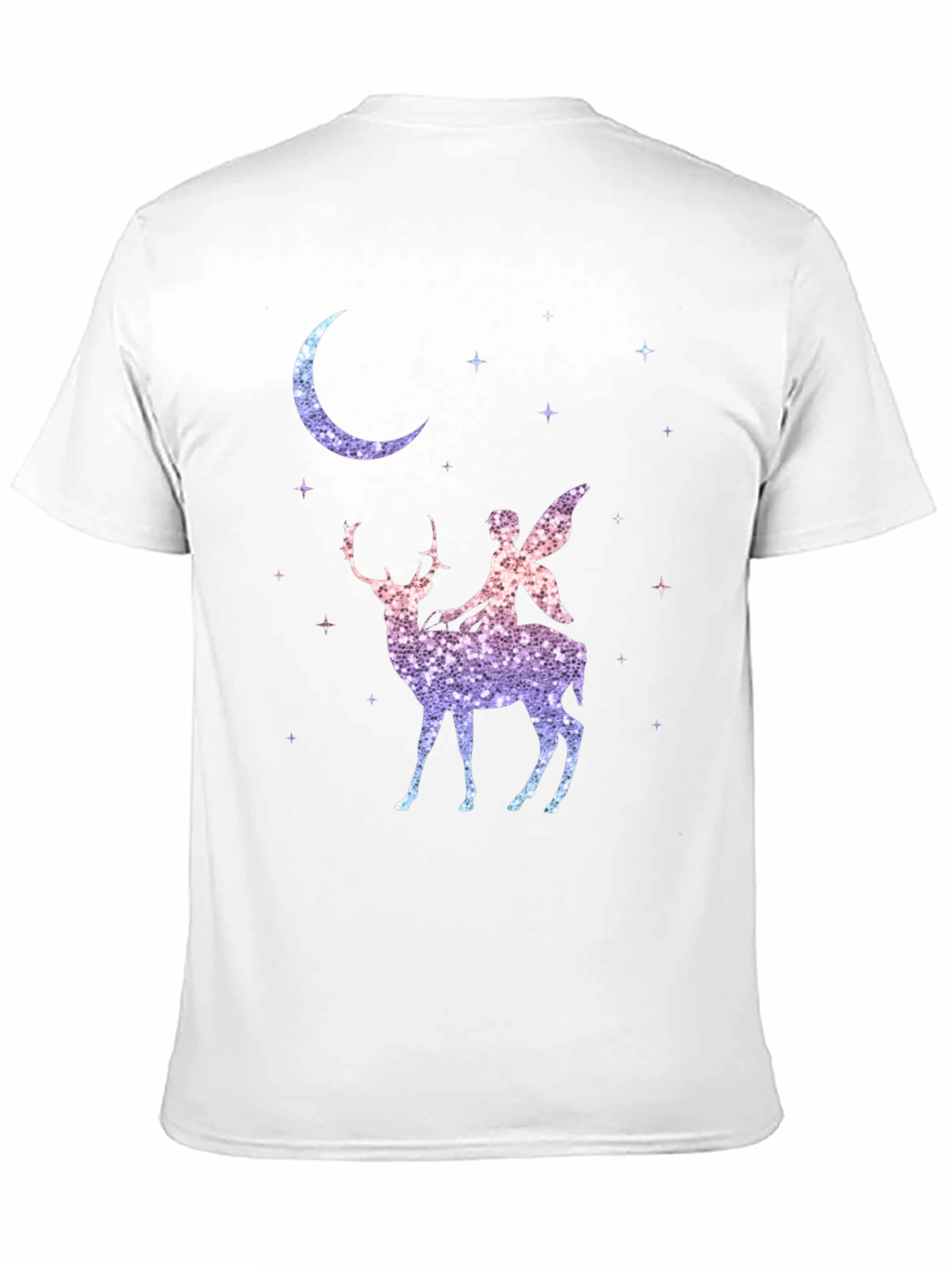Fairy Riding Deer Graphic T-Shirt