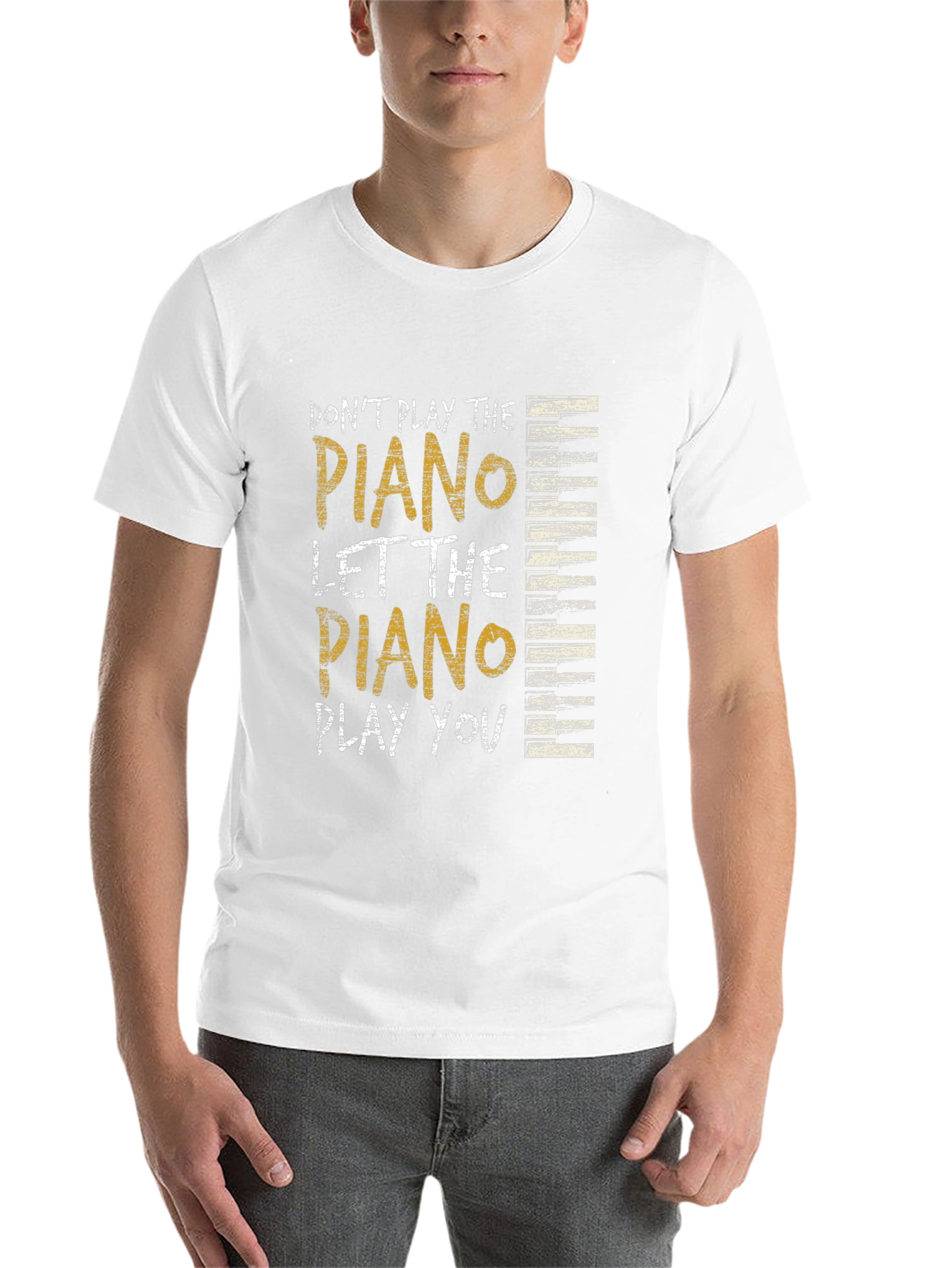 Piano Graphic Tee - Music Lovers Shirt