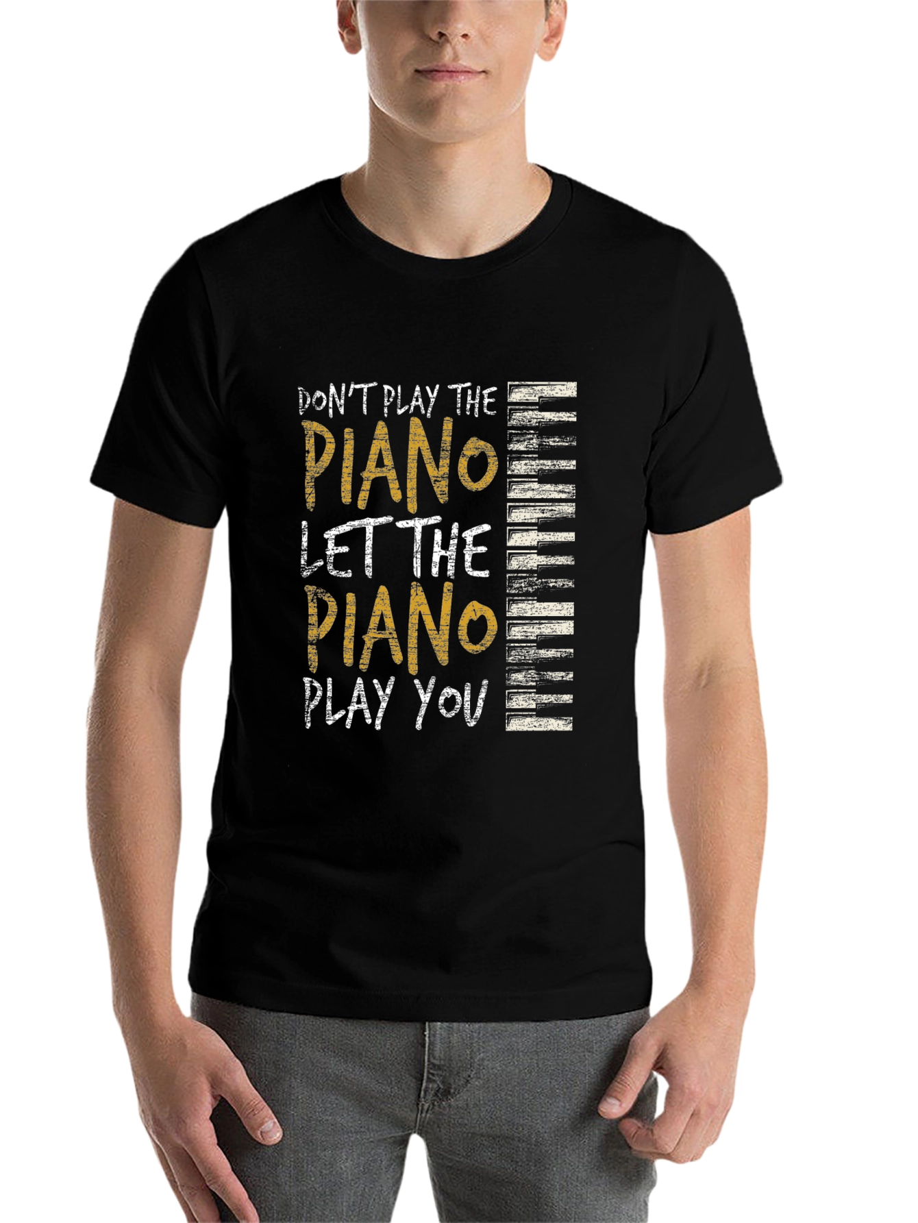 Piano Graphic Tee - Music Lovers Shirt