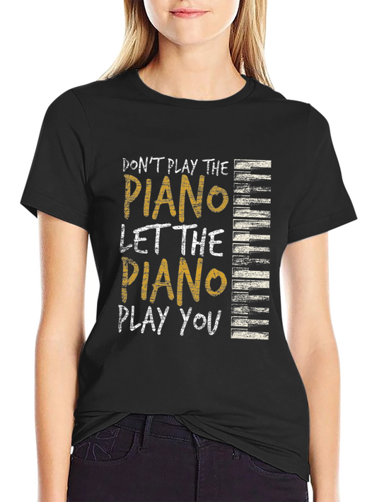 Piano Graphic Tee - Music Lovers Shirt