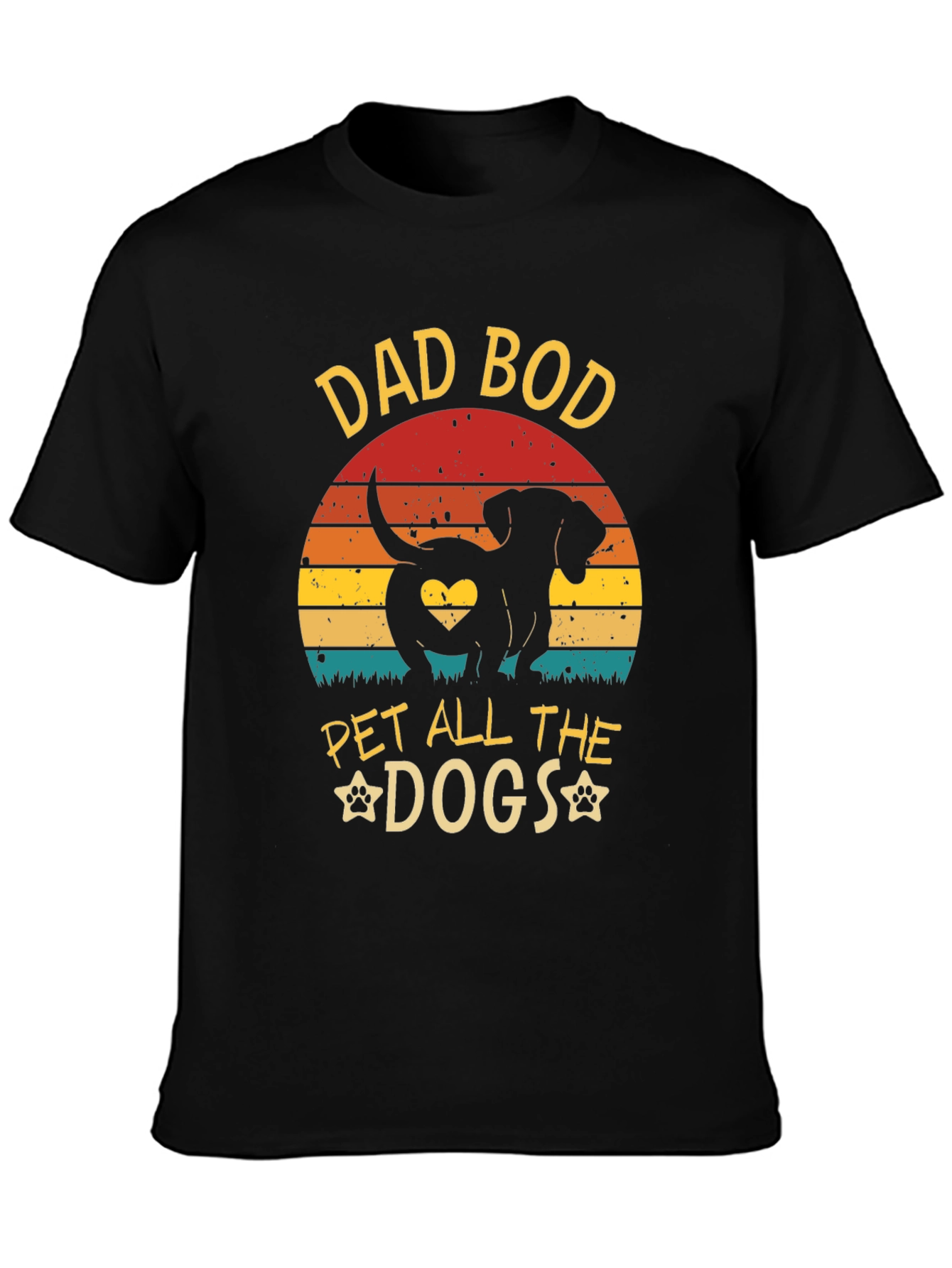 Dad Bod Pet All The Dogs Graphic Tee