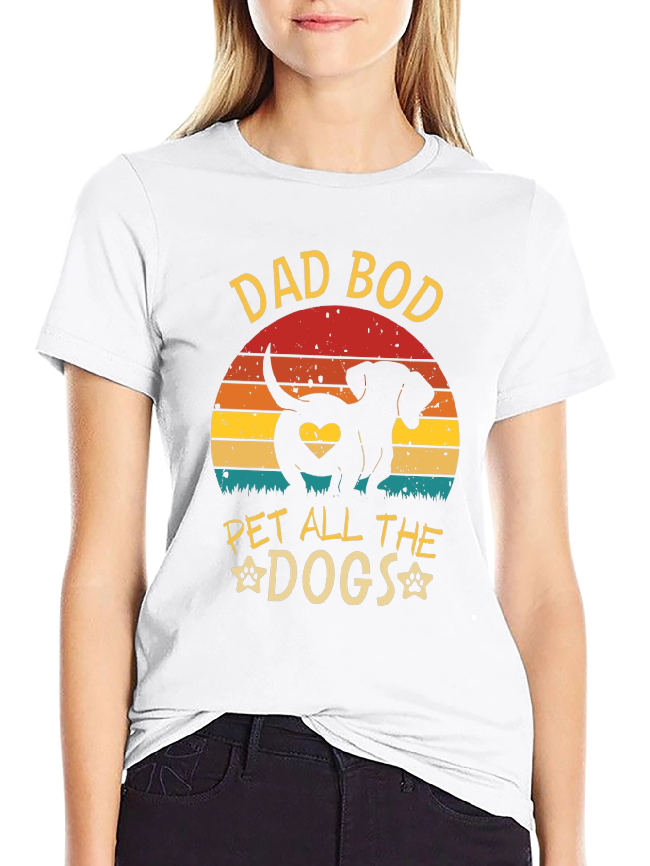 Dad Bod Pet All The Dogs Graphic Tee