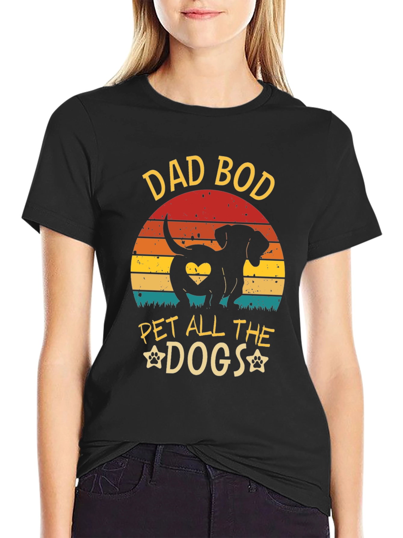 Dad Bod Pet All The Dogs Graphic Tee