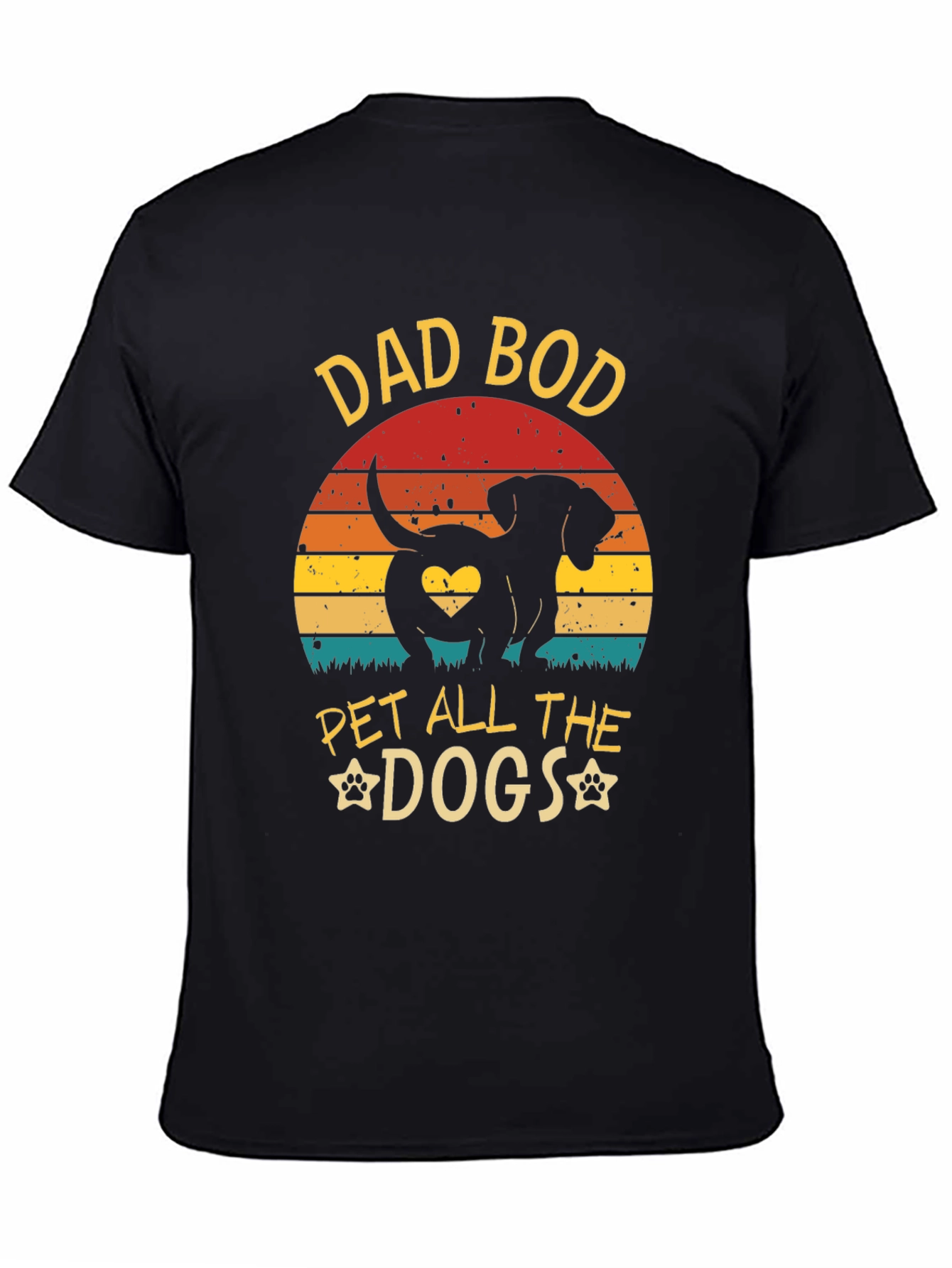 Dad Bod Pet All The Dogs Graphic Tee