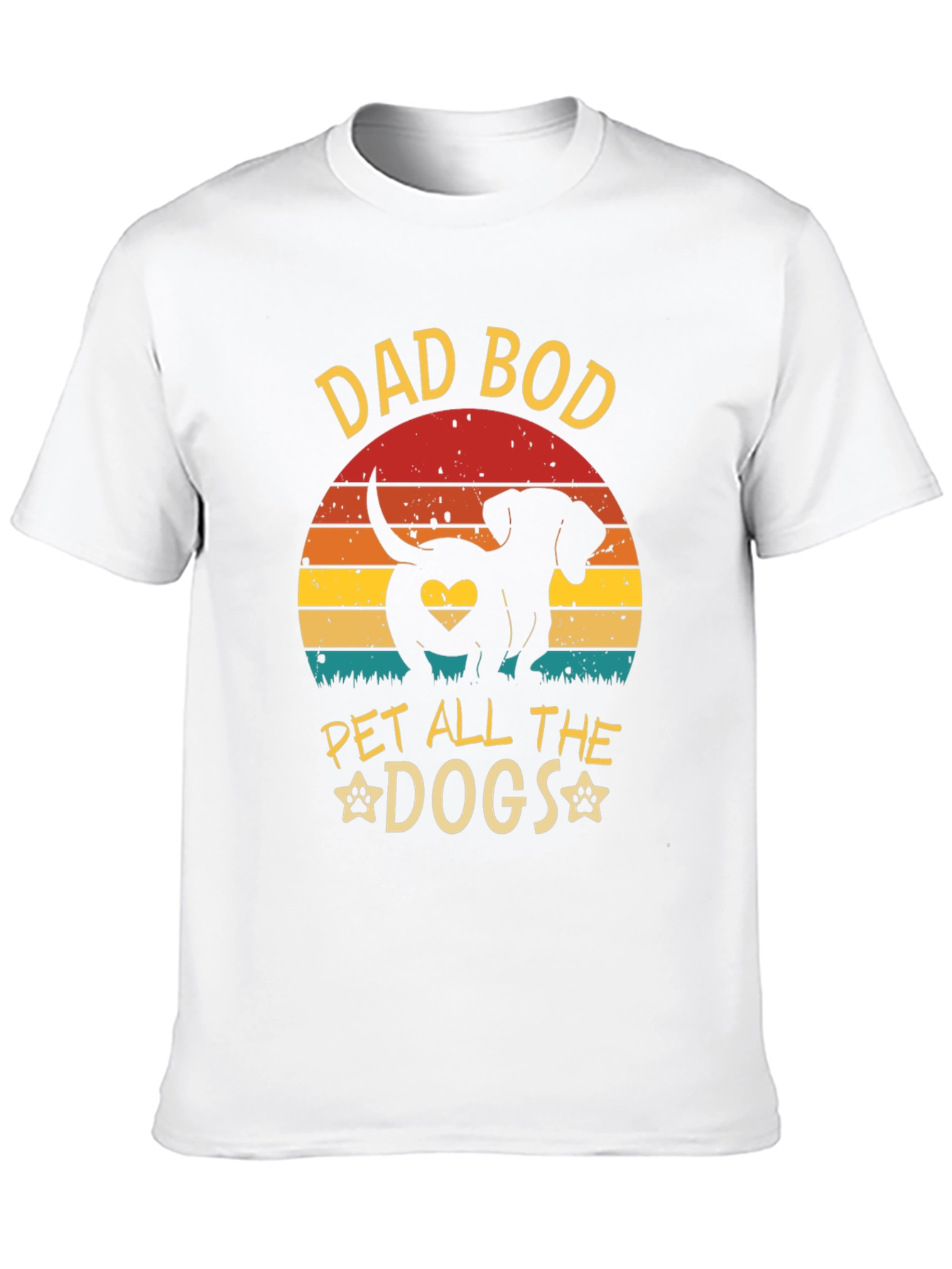 Dad Bod Pet All The Dogs Graphic Tee
