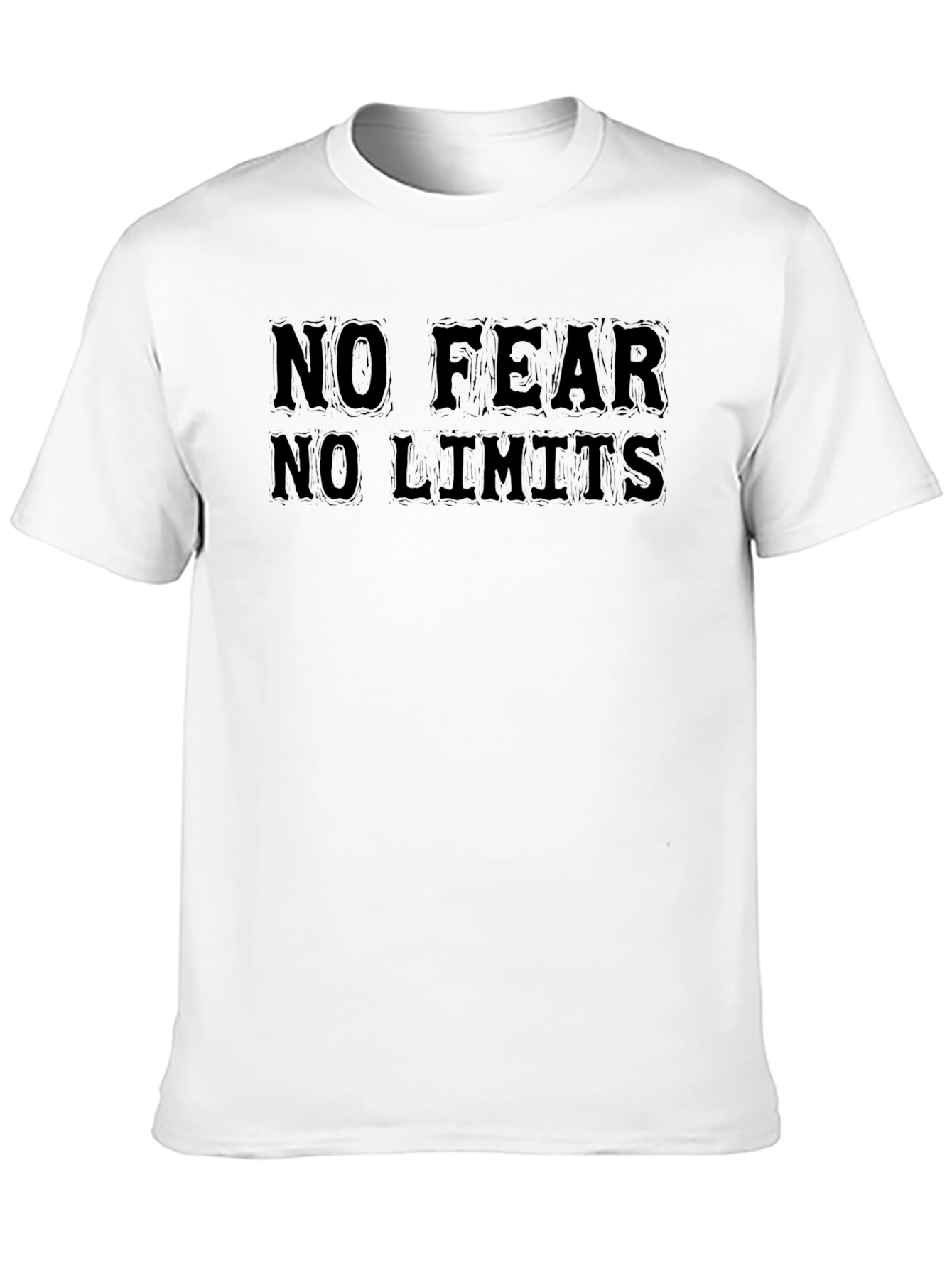 No Fear No Limits Black Graphic Tee