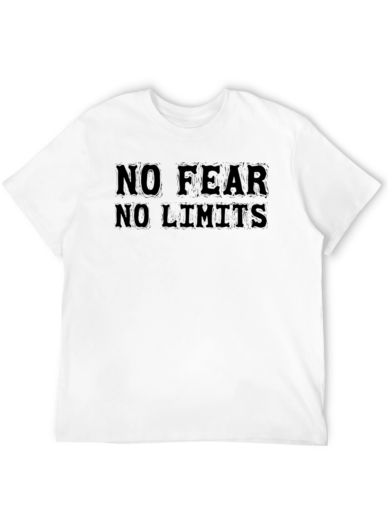 No Fear No Limits Black Graphic Tee