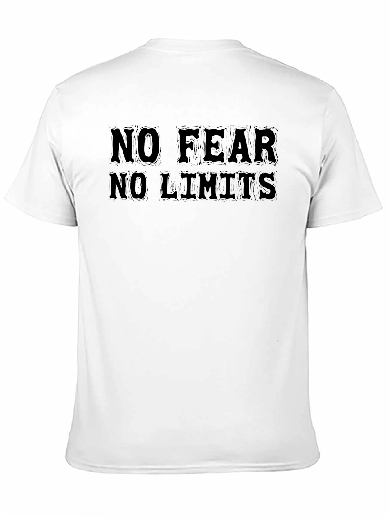 No Fear No Limits Black Graphic Tee
