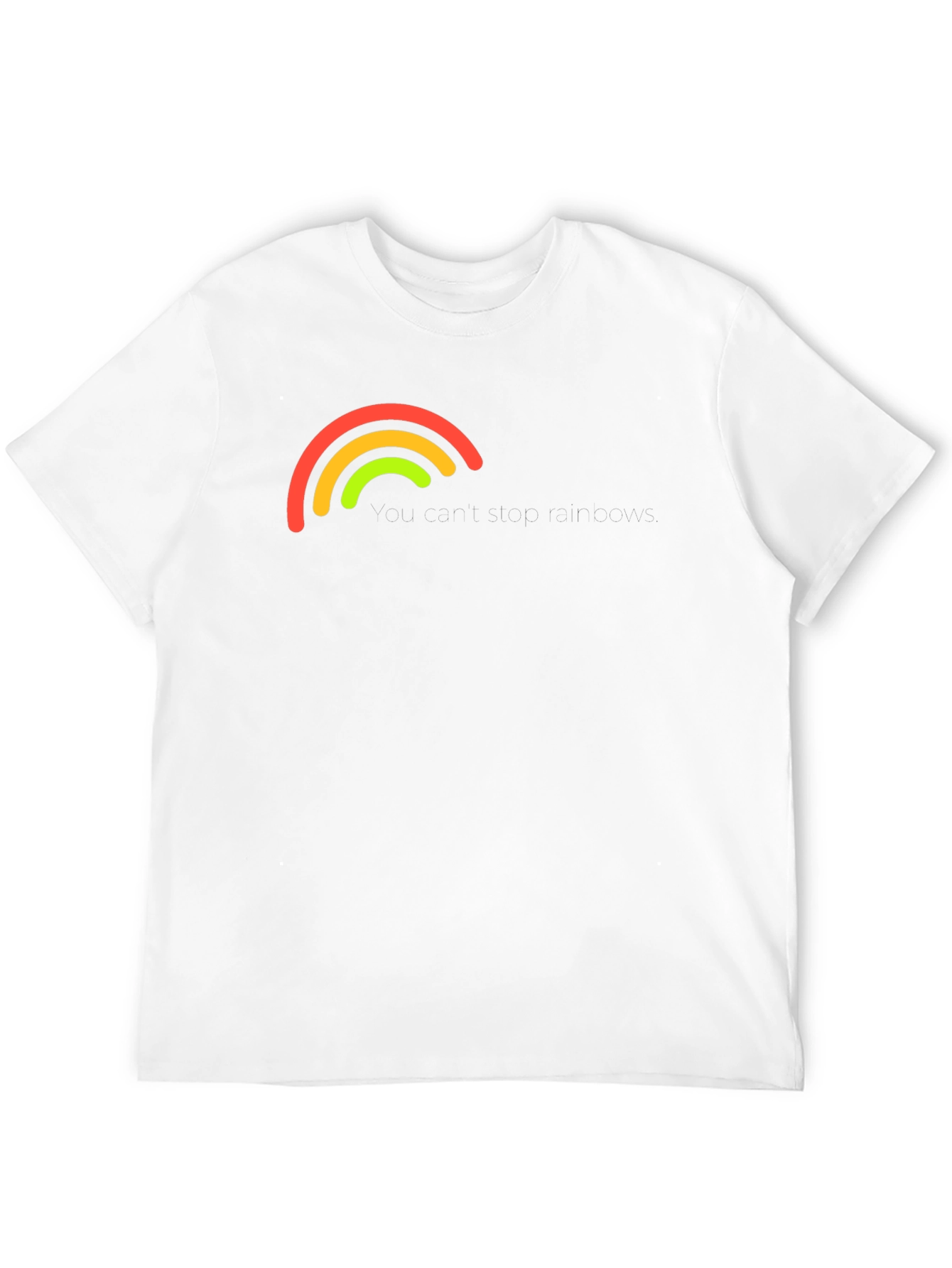 Rainbow Arc Graphic Black T-Shirt