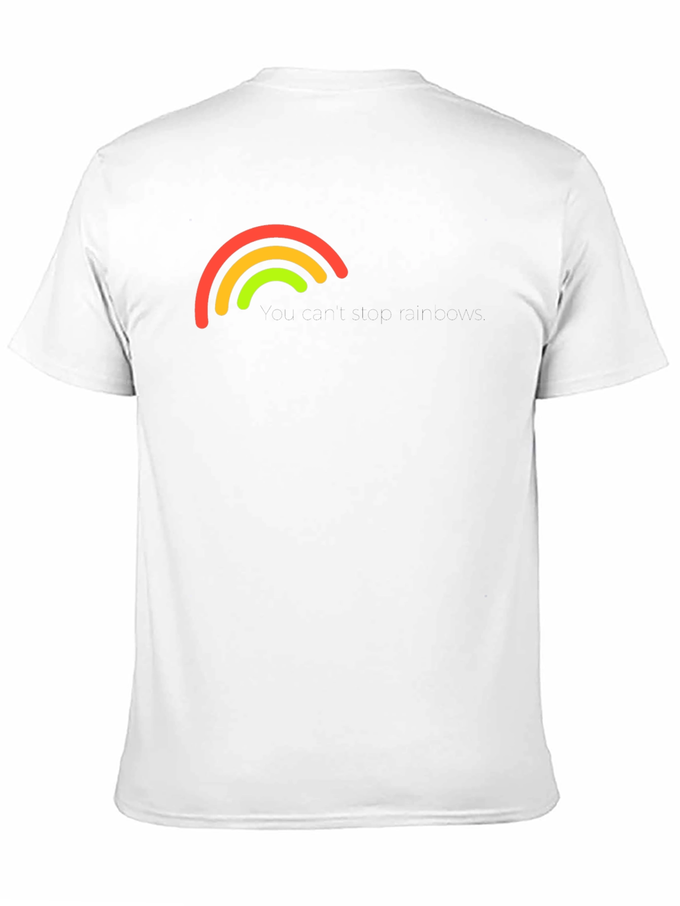 Rainbow Arc Graphic Black T-Shirt