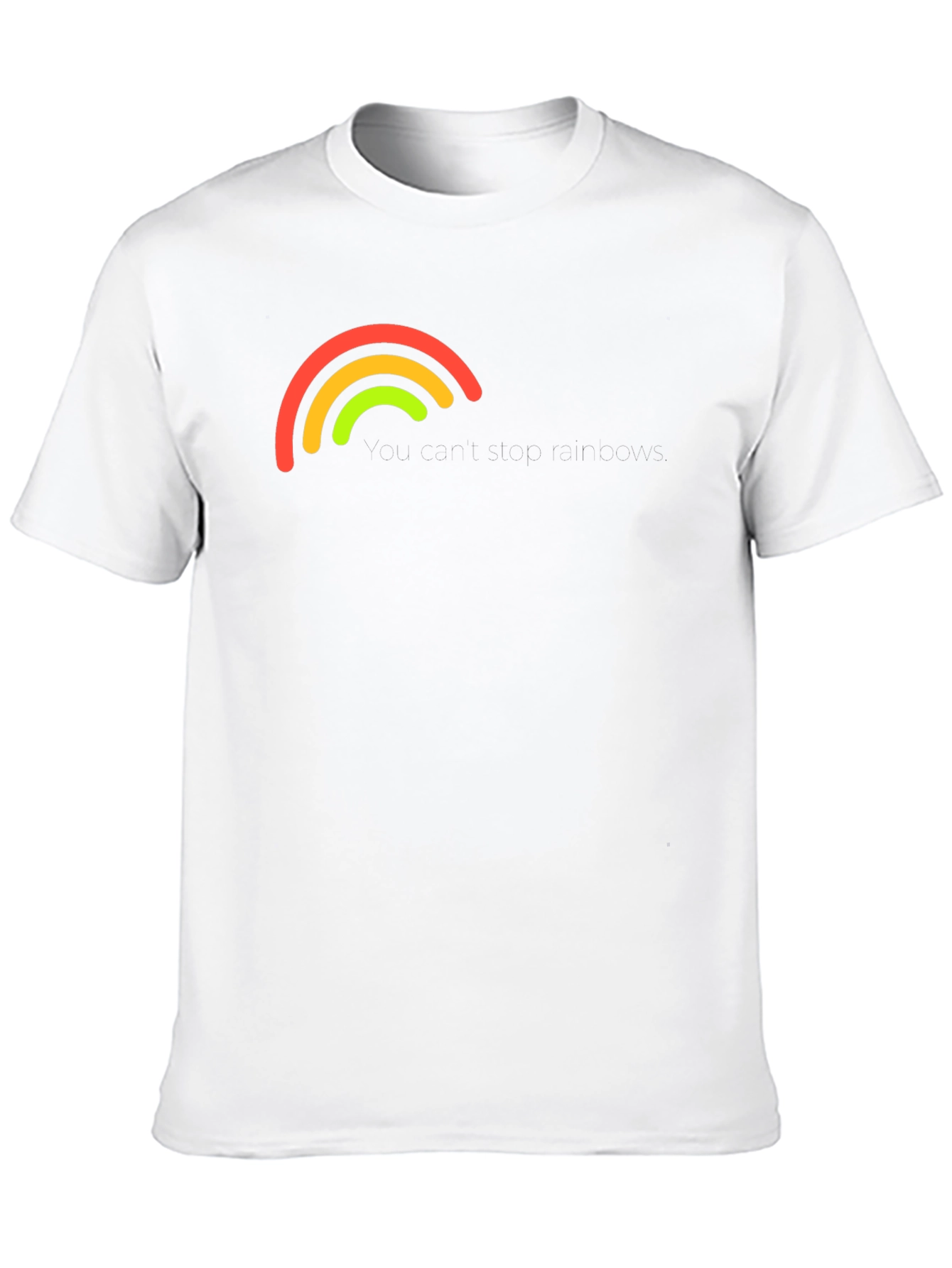 Rainbow Arc Graphic Black T-Shirt